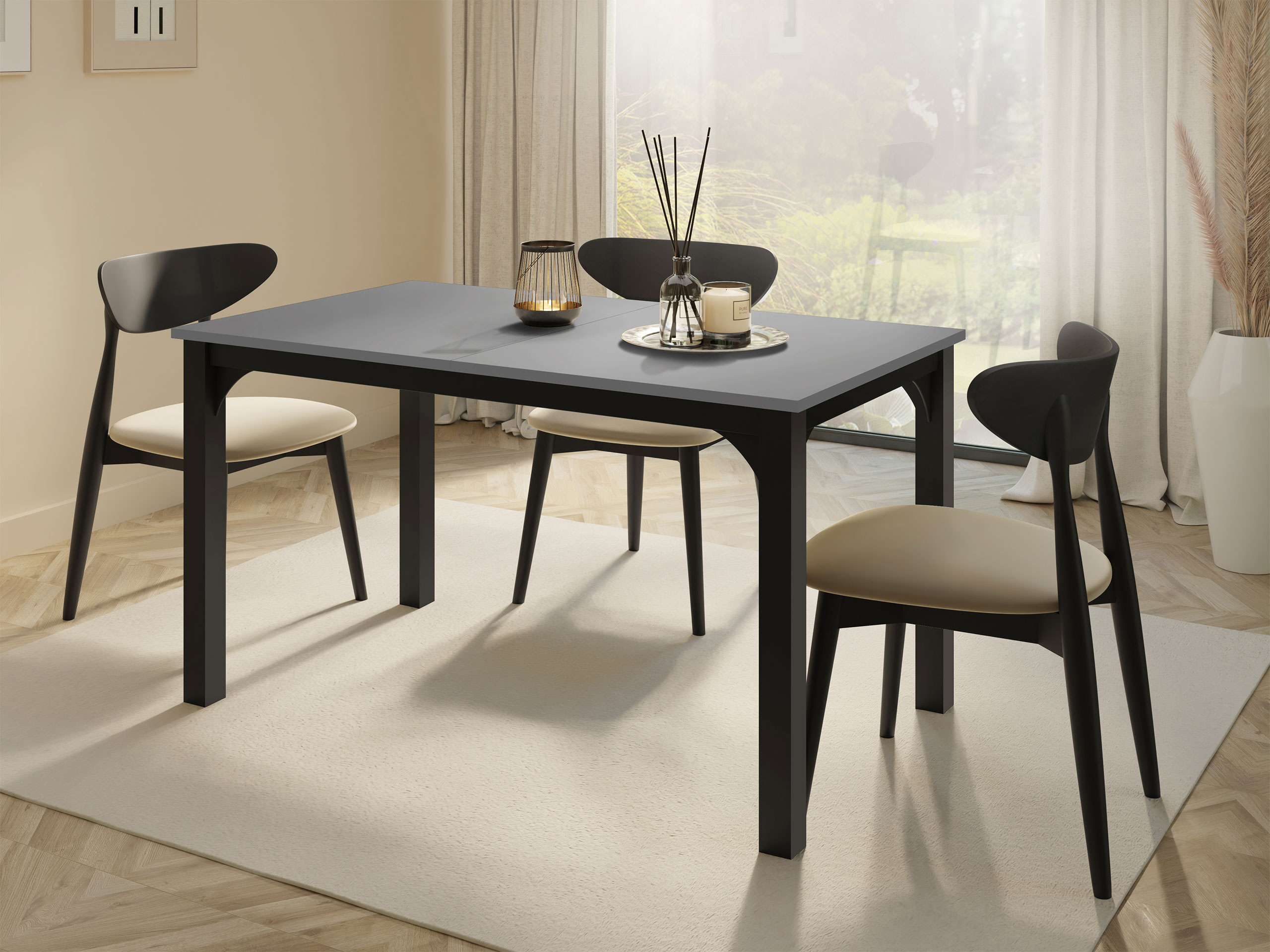 Galds Oswego 136 (Grafīts + Melns)