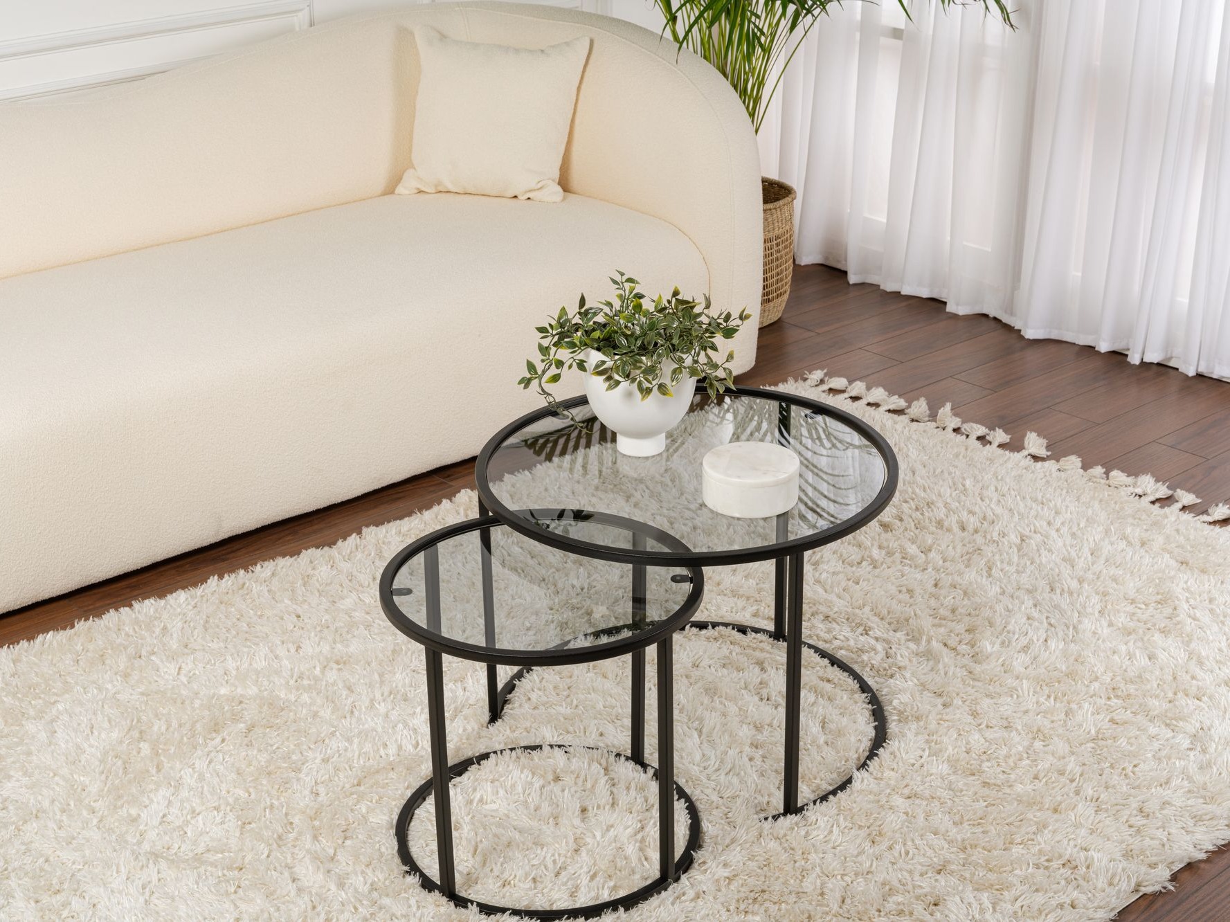 Комплект журнальных столиков Novato 124 (Чёрный)