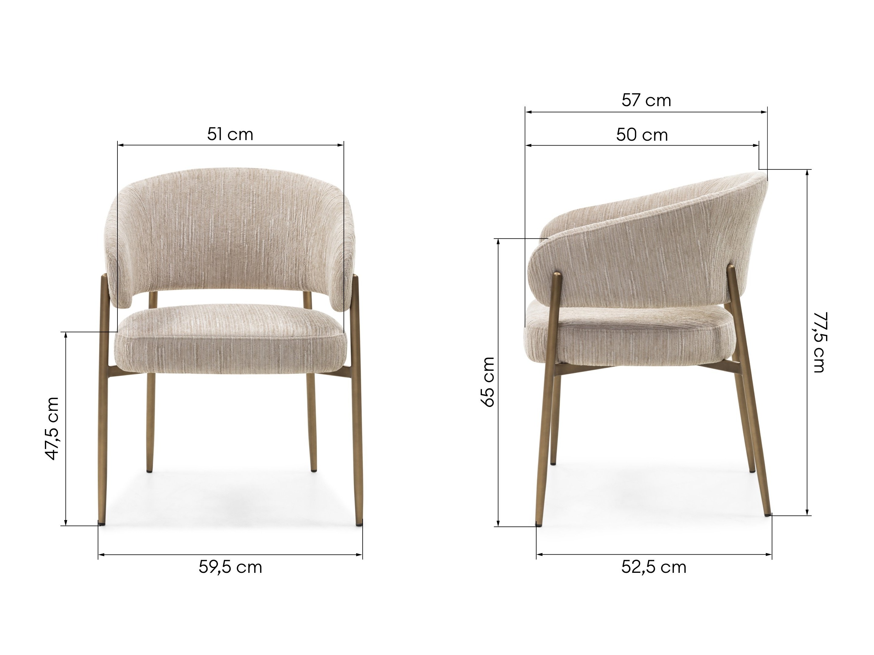 Krēsls Burleson 278 (Gaiši brūns + Misiņš)