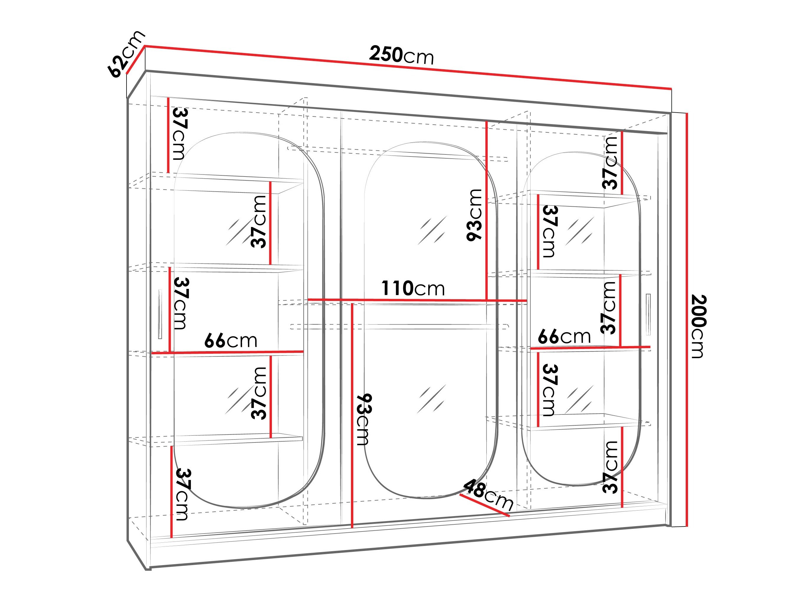 Skapis Hartford 522 (Kašmirs)