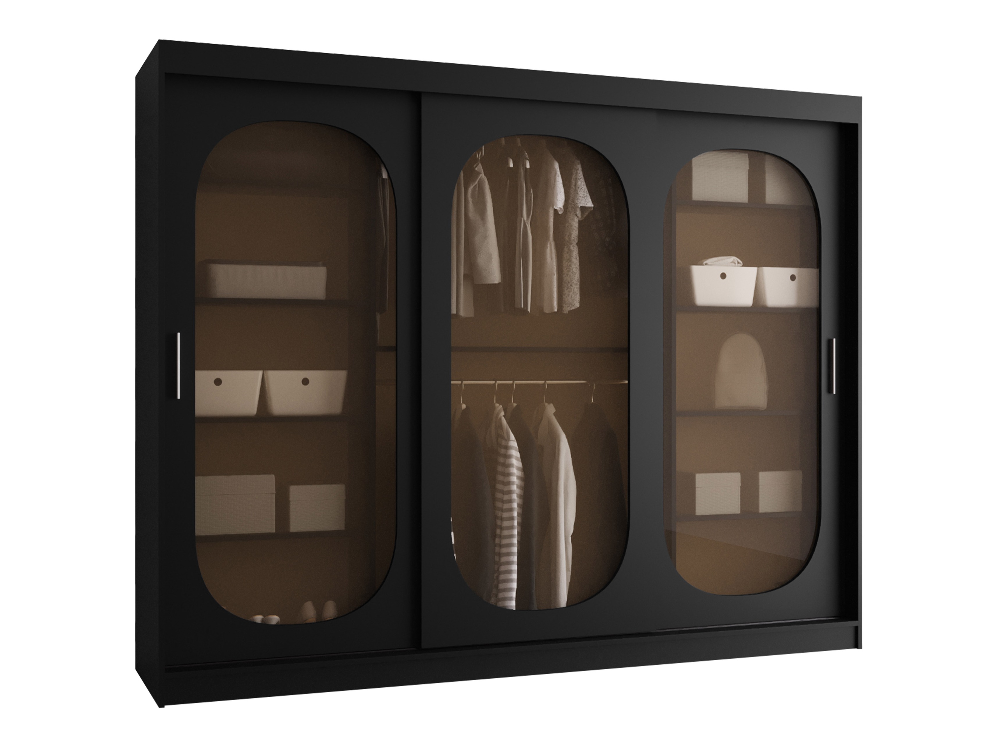 Skapis Hartford 522 (Melns)