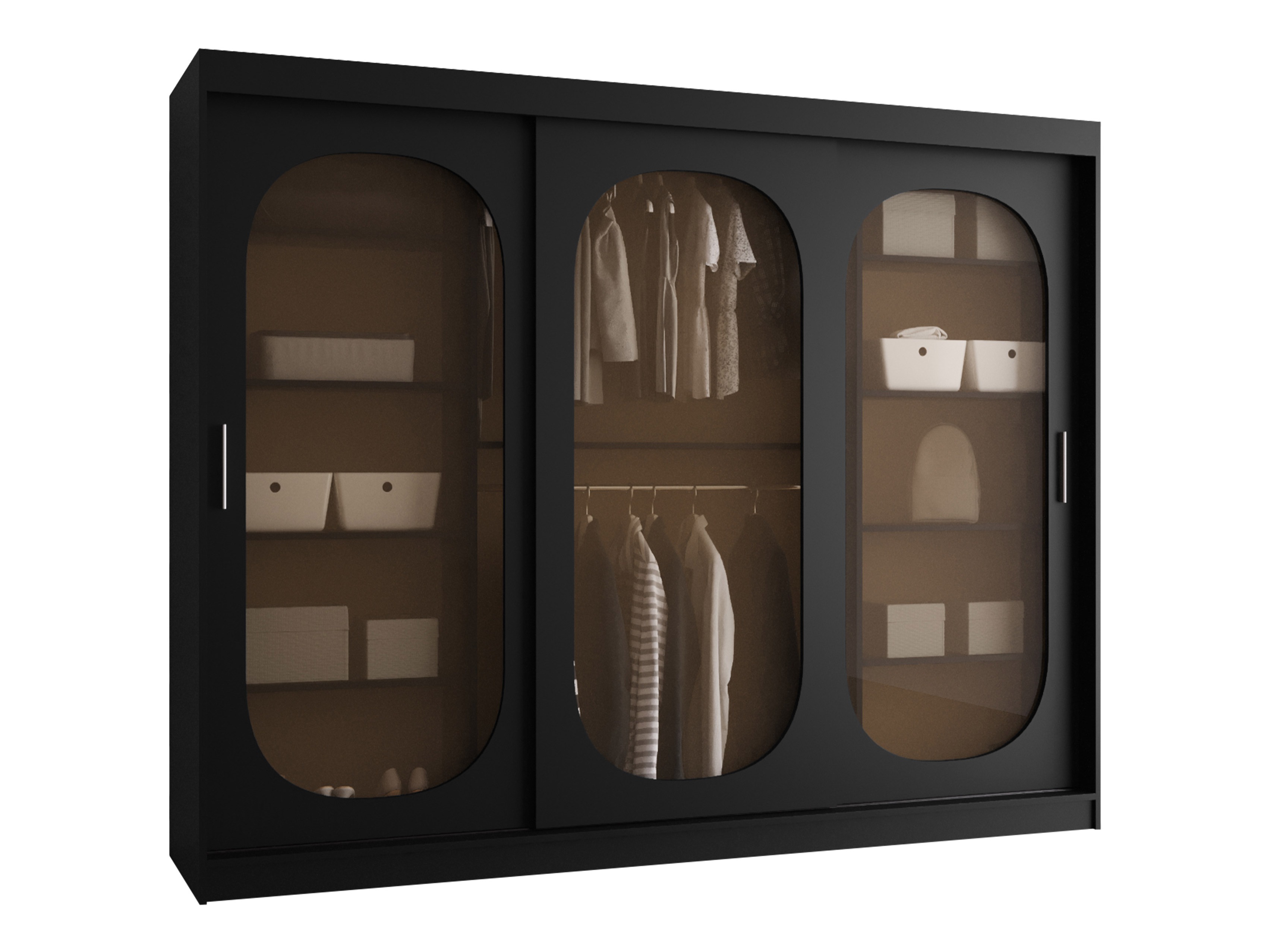 Skapis Hartford 522 (Melns)