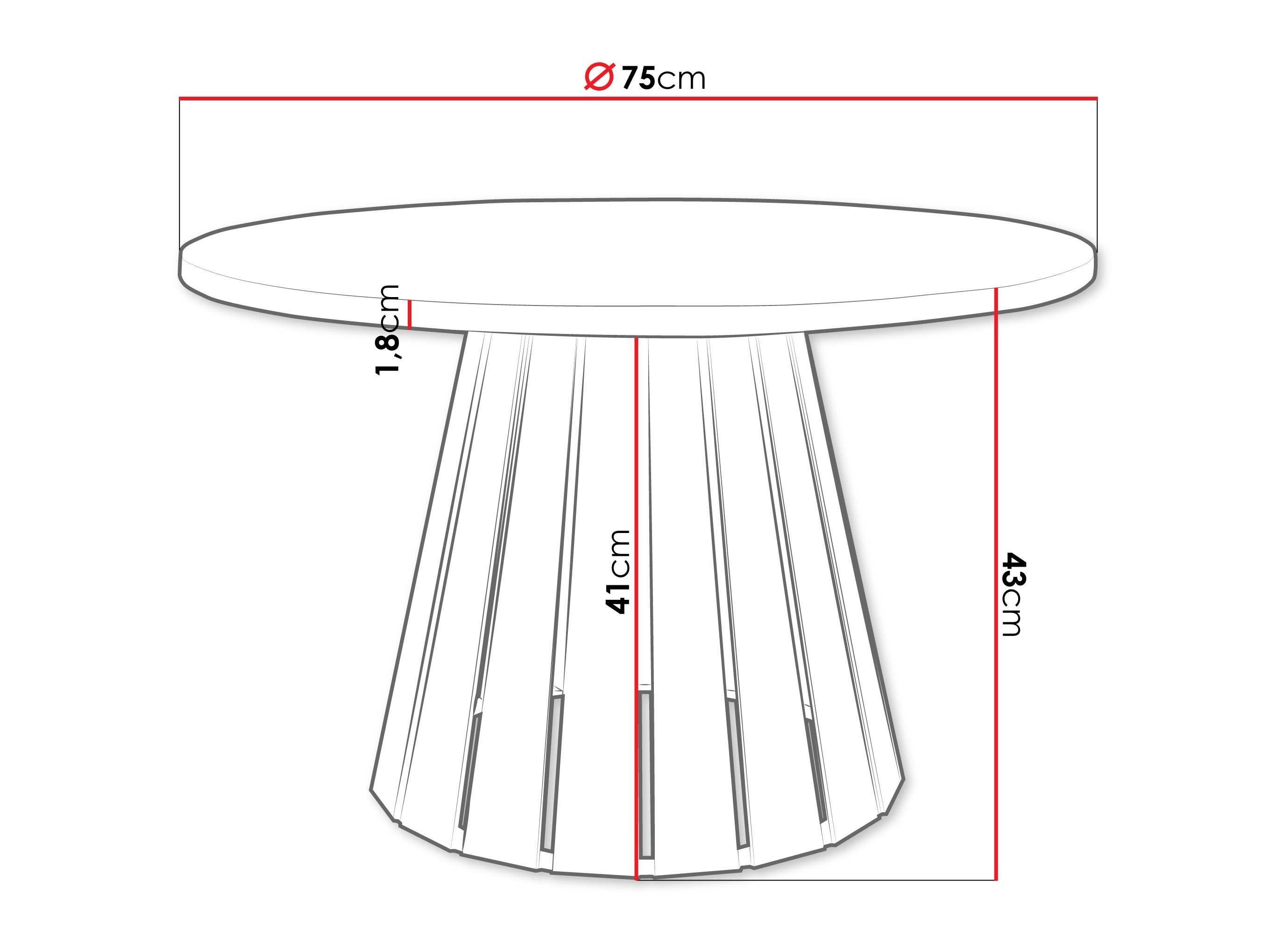 Журнальный столик Oswego 134 (Чёрный + Грецкий орех)