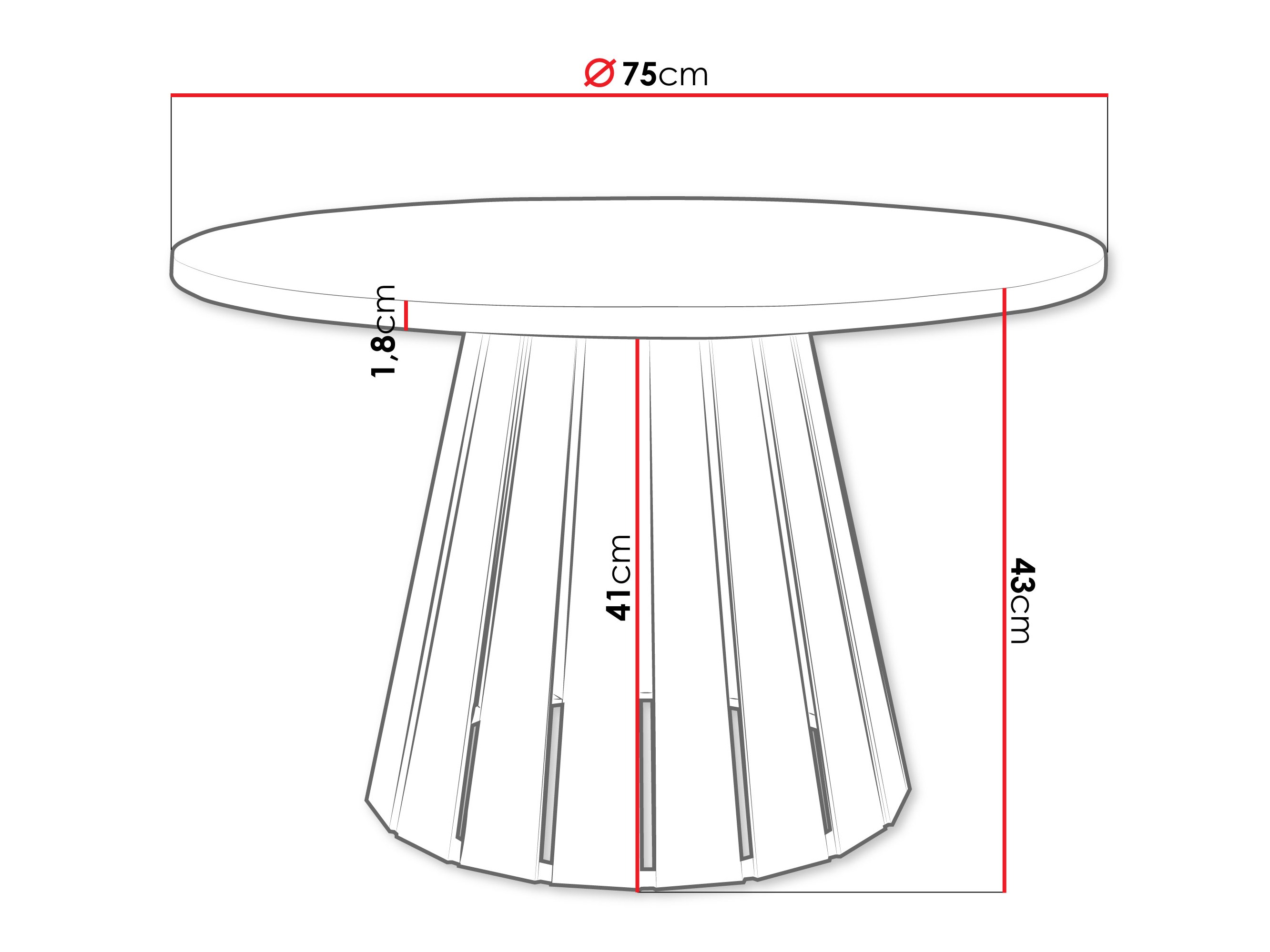 Журнальный столик Oswego 134 (Чёрный + Серый)
