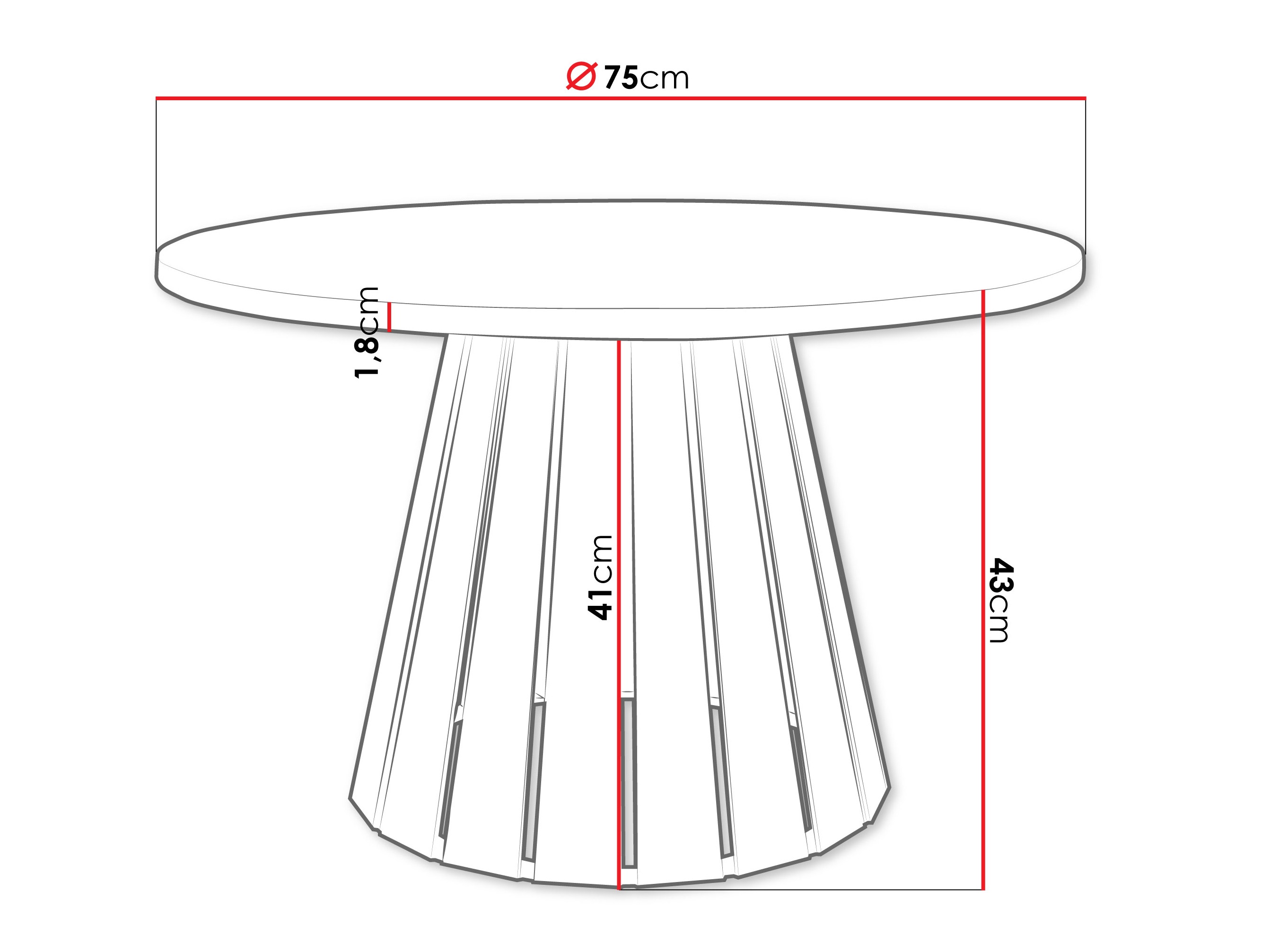 Журнальный столик Oswego 134 (Чёрный)