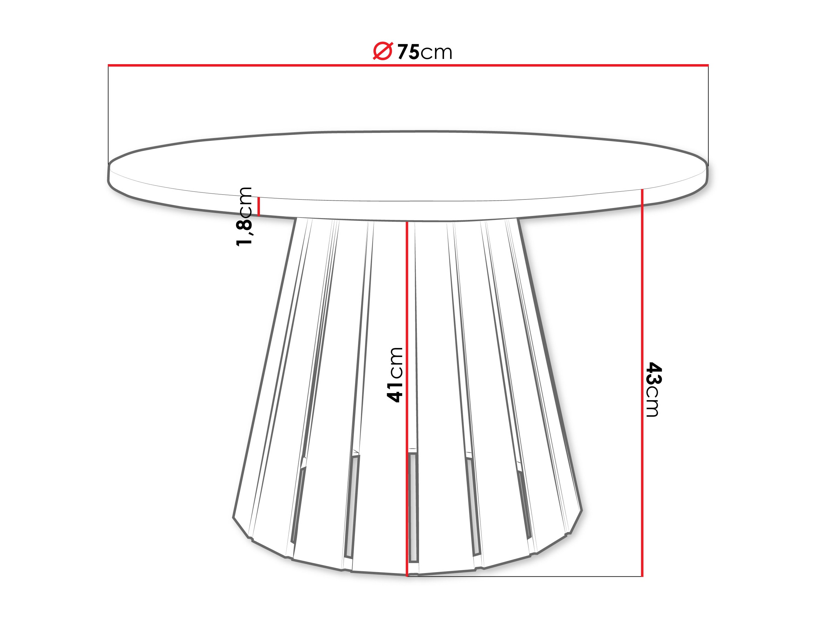 Журнальный столик Oswego 134 (Кашемир + Коричневый)