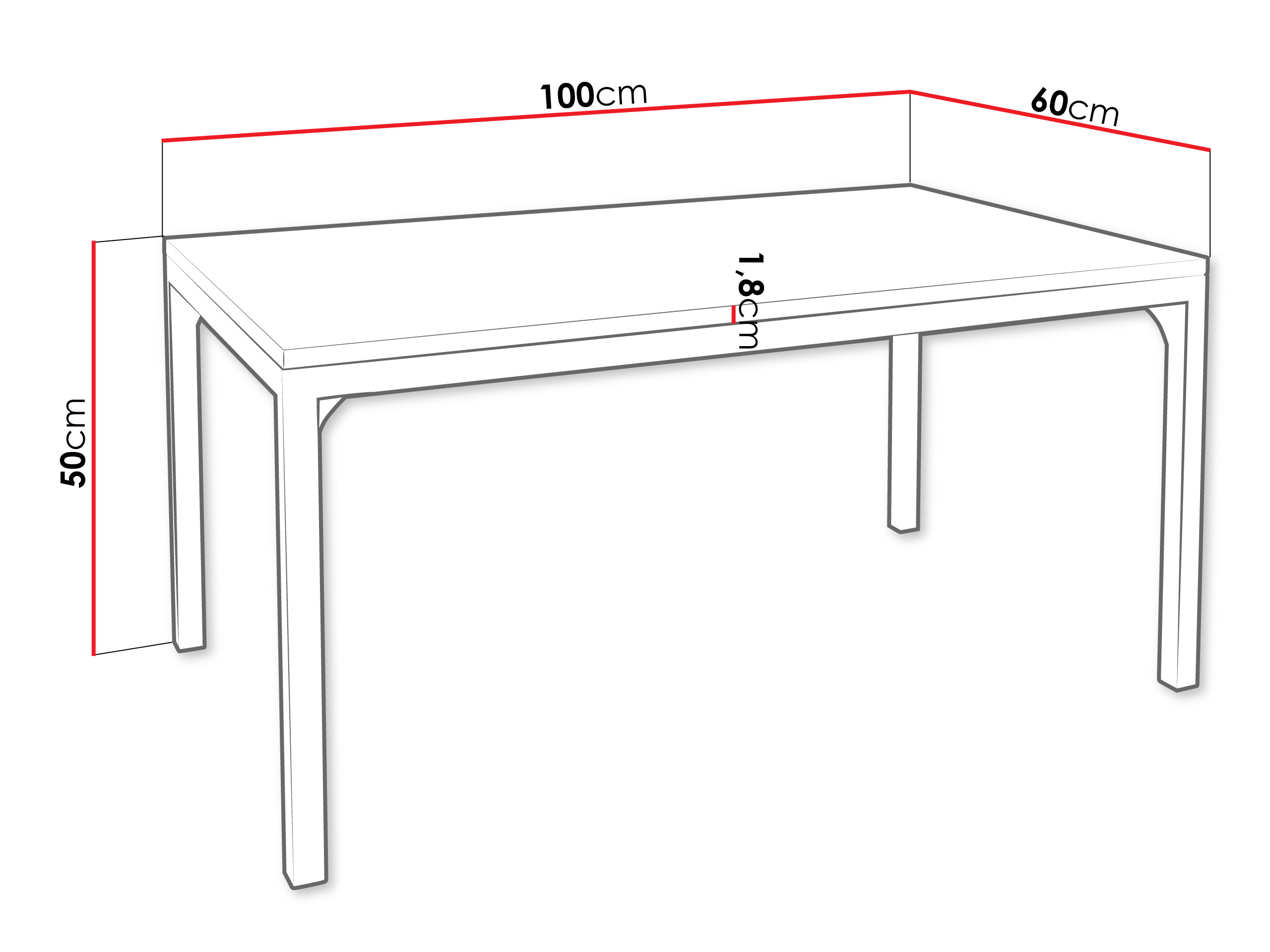 Журнальный столик Oswego 138 (Белый + Чёрный)