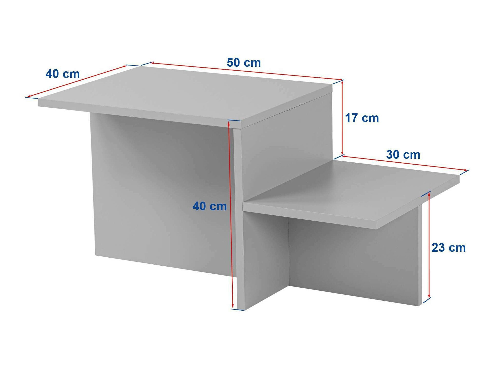 Žurnālu galdiņš Novato 104 (Pelēks)