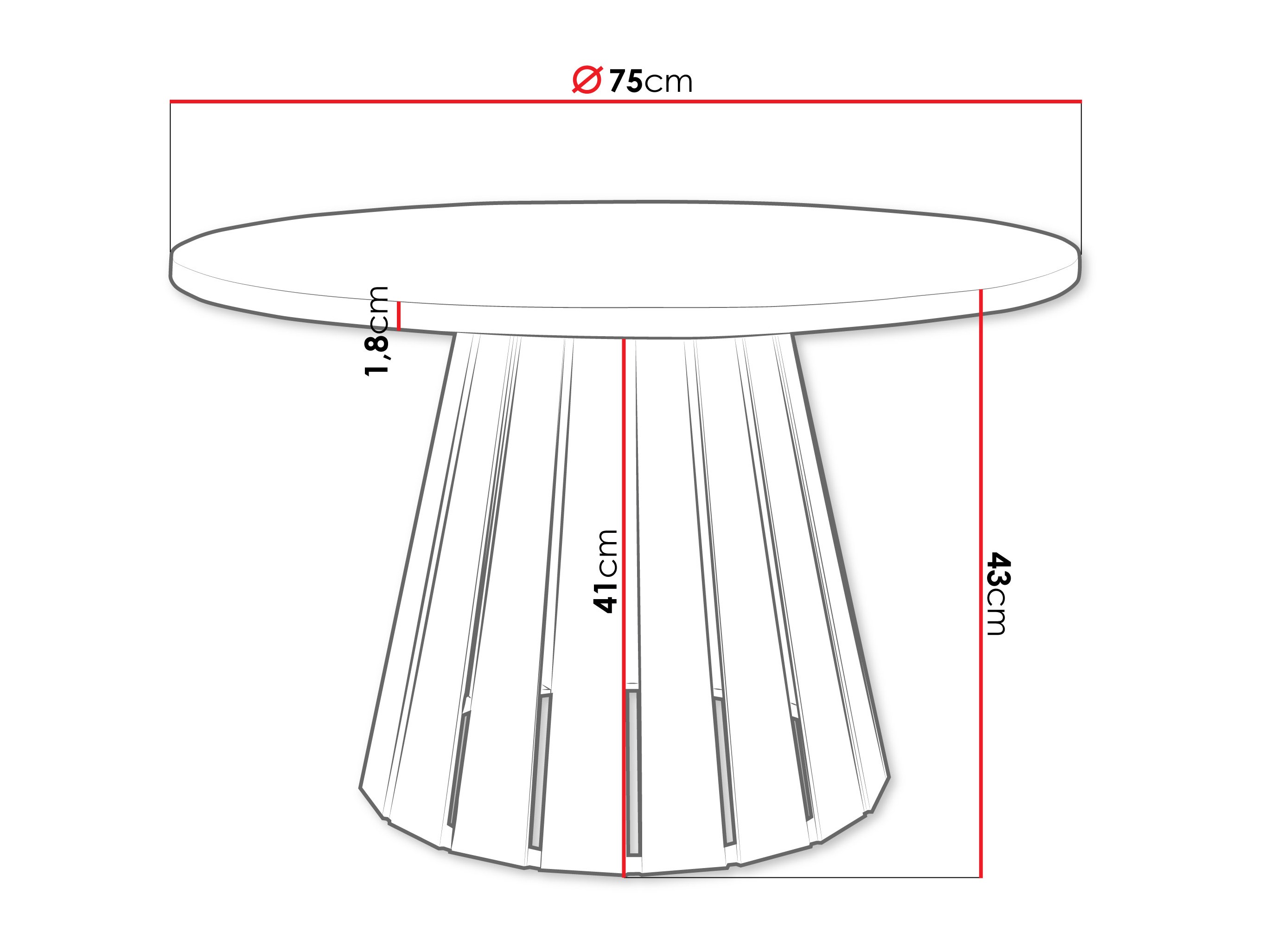 Žurnālu galdiņš Oswego 134 (Melns + Kašmirs)