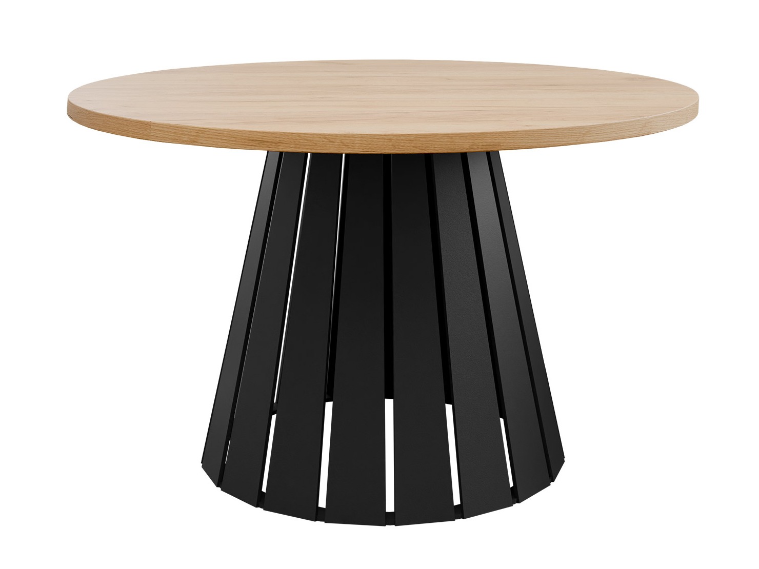 Žurnālu galdiņš Oswego 134 (Melns + Ozols)