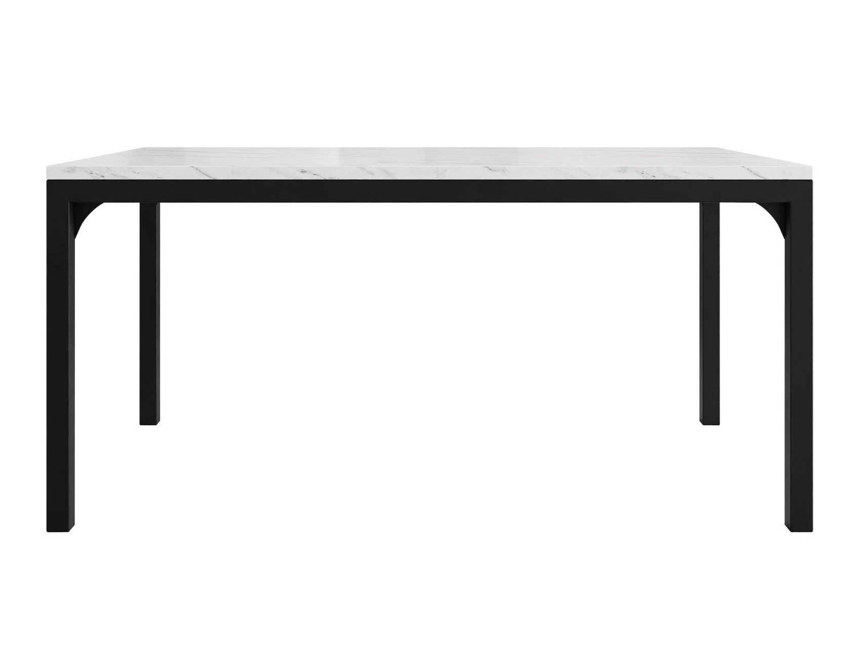 Žurnālu galdiņš Oswego 138 (Balts marmors + Melns)