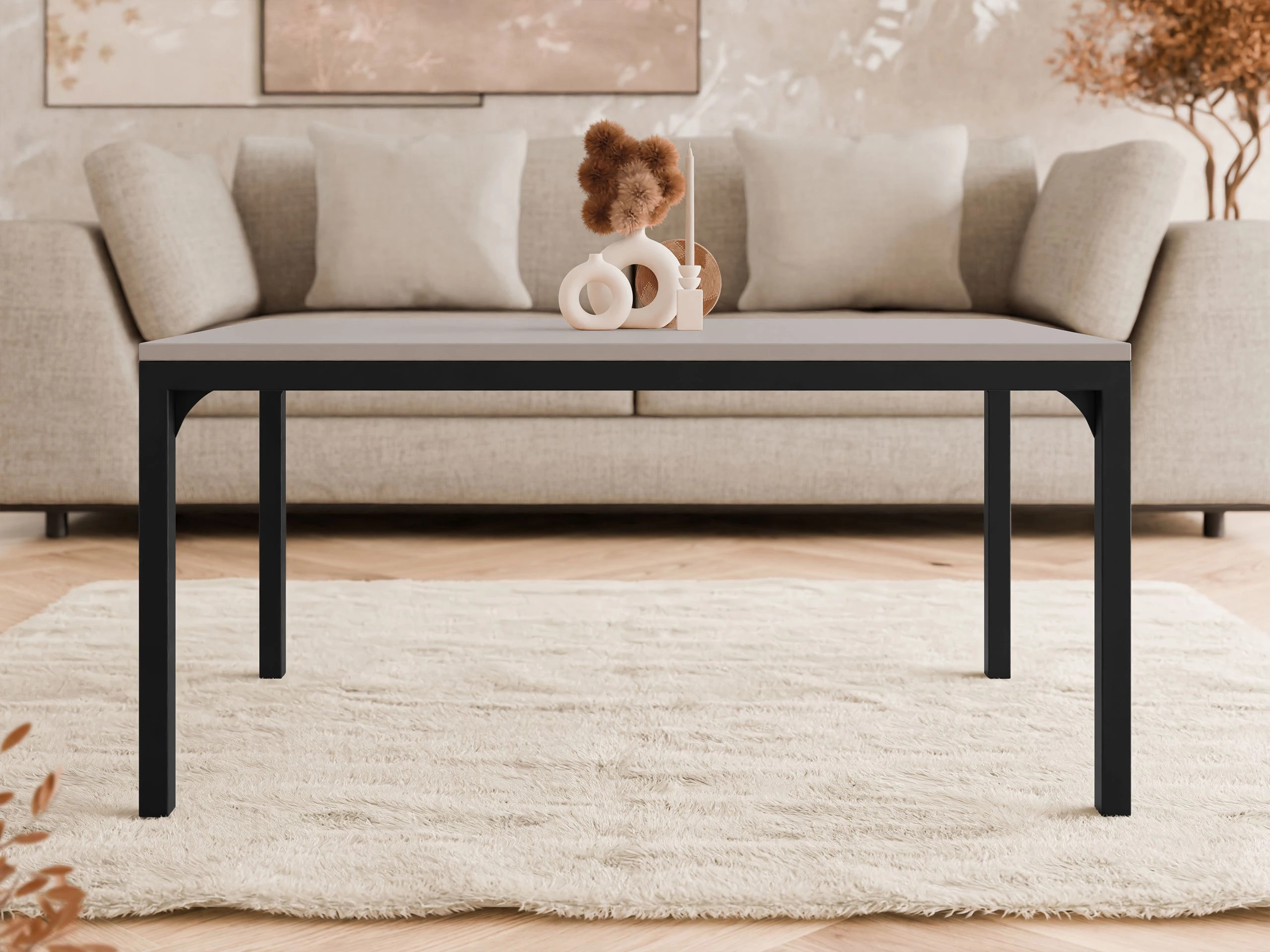 Žurnālu galdiņš Oswego 138 (Kašmirs + Melns)