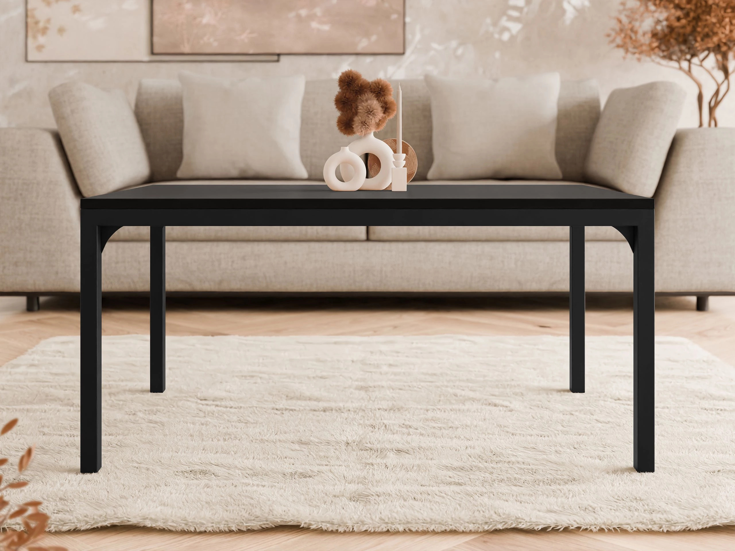 Žurnālu galdiņš Oswego 138 (Melns)