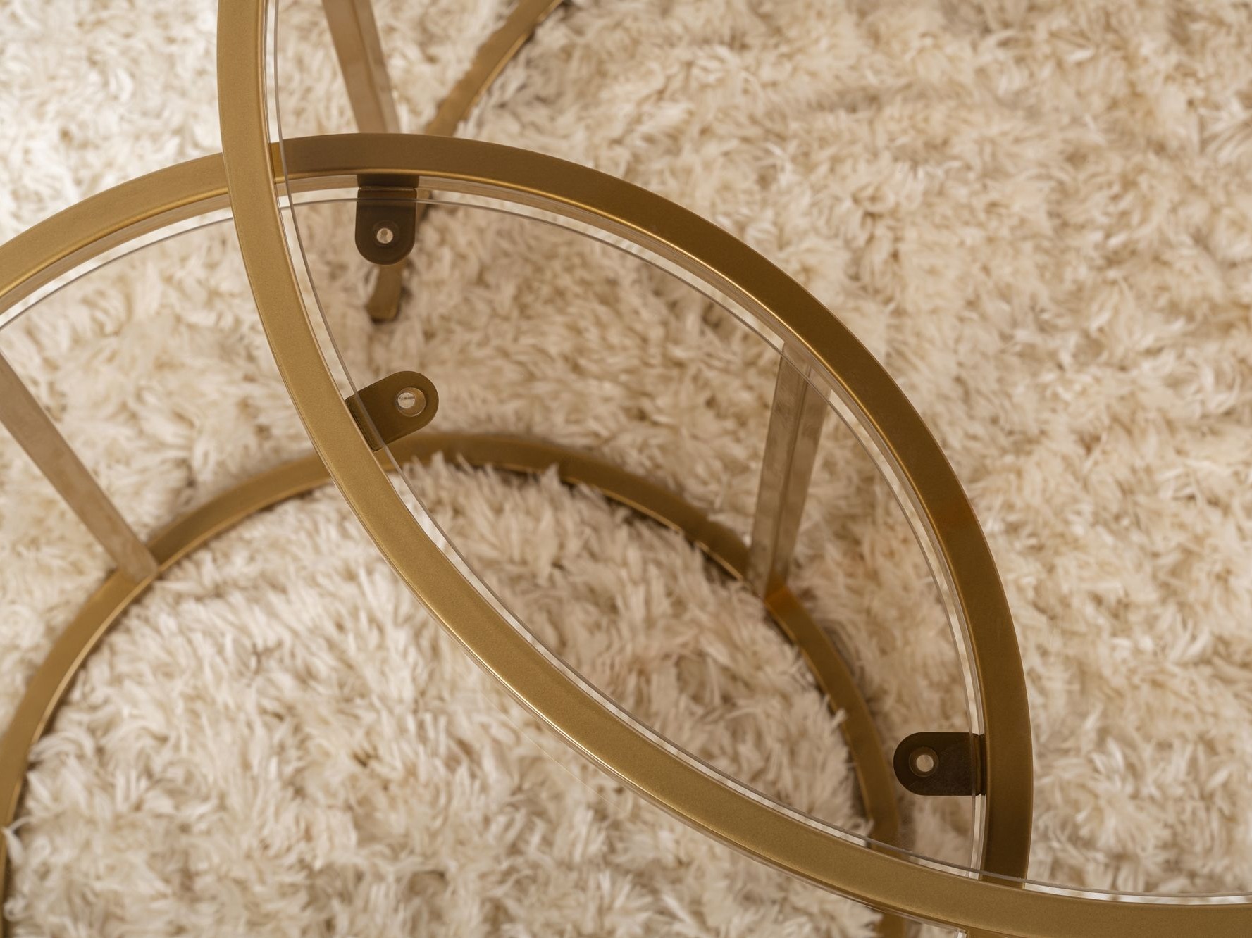 Žurnālu galdiņu komplekts Novato 124 (Zelta)