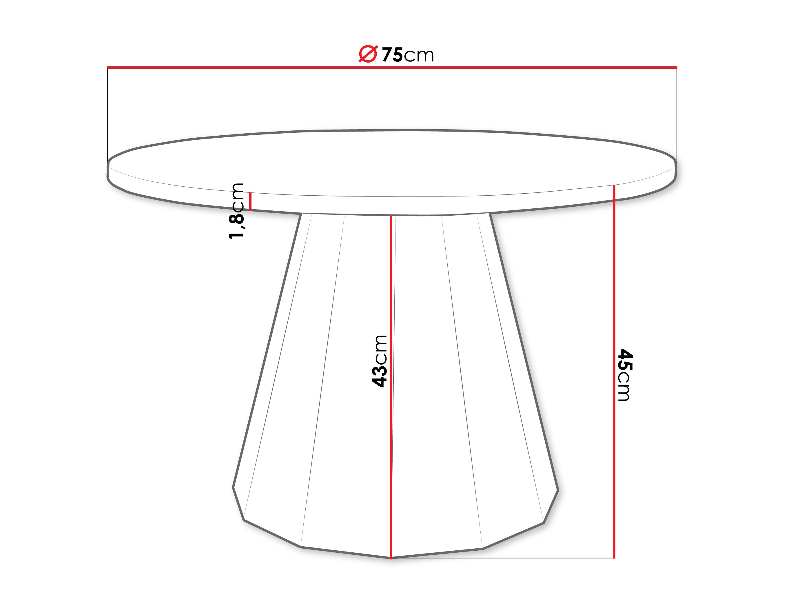 Журнальный столик Oswego 139 (Чёрный + Грецкий орех)