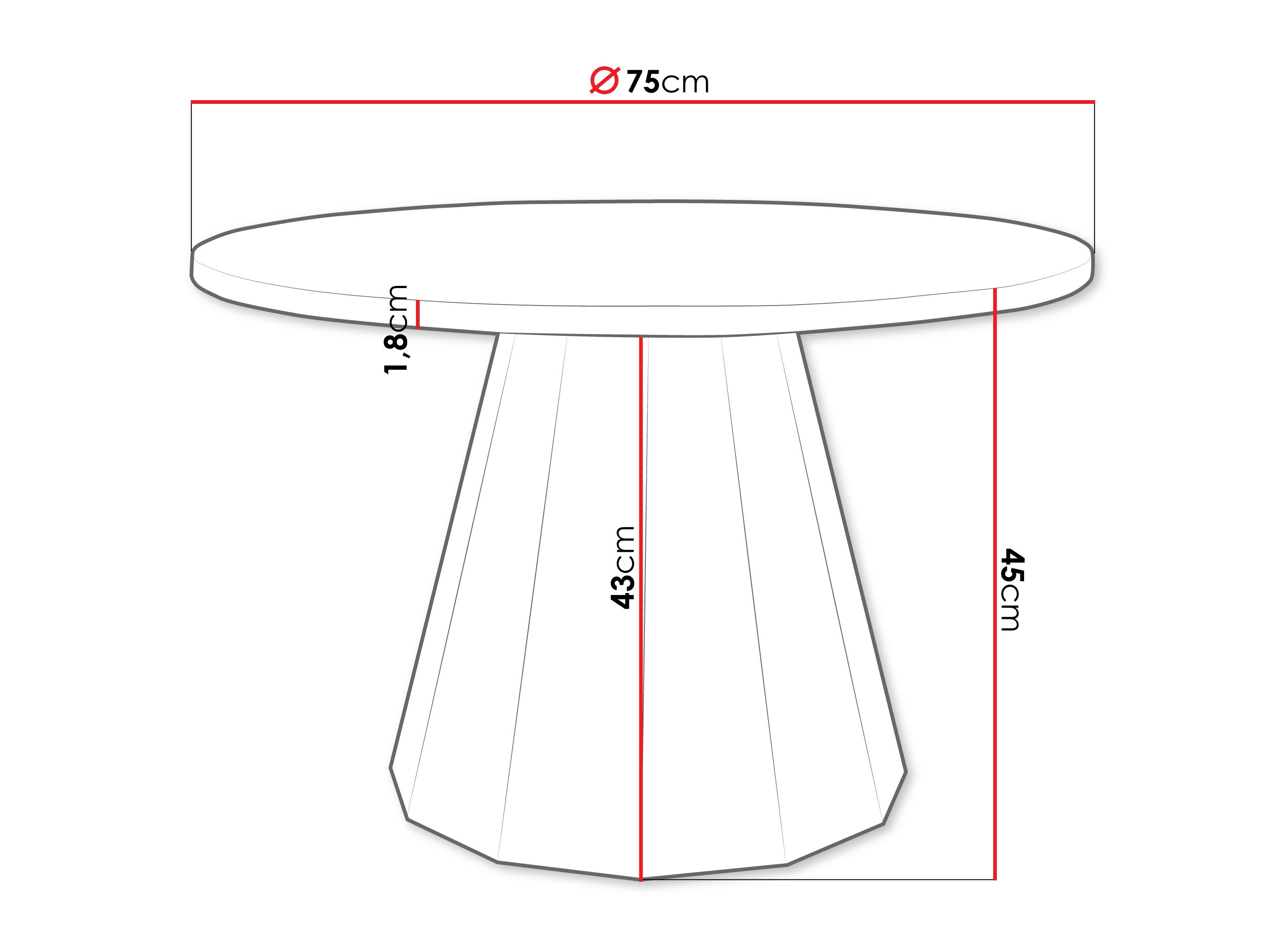 Журнальный столик Oswego 139 (Чёрный + Серый)