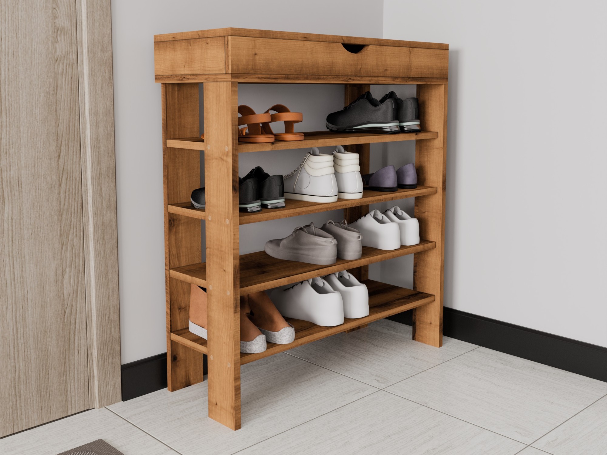 Apavu plaukts Kailua 2519 (Riekstkoks)