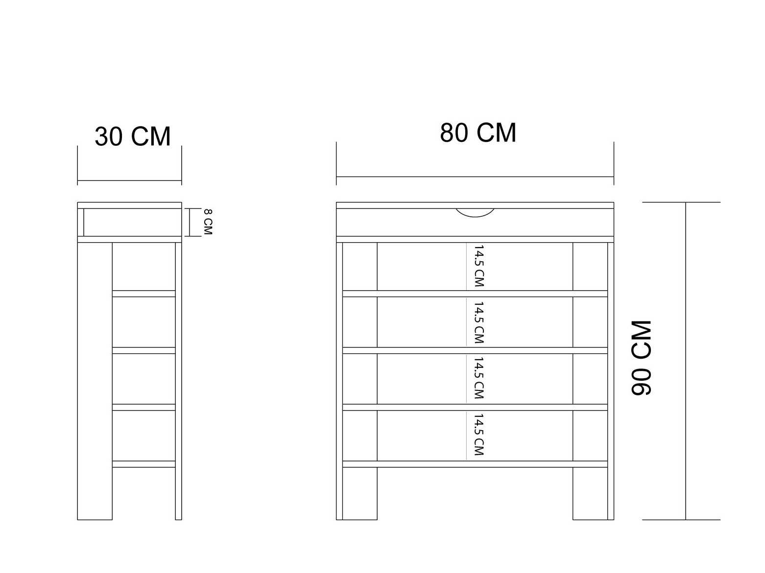 Apavu plaukts Kailua 2519 (Riekstkoks)