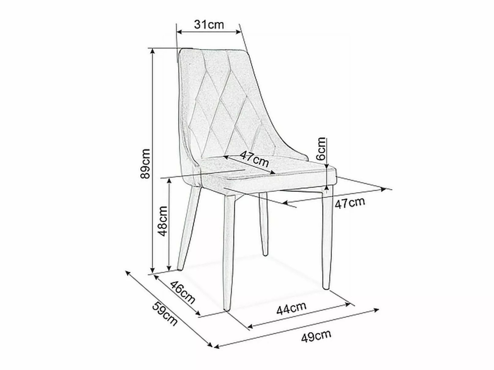 Krēsls Detroit 769 (Pelēks)