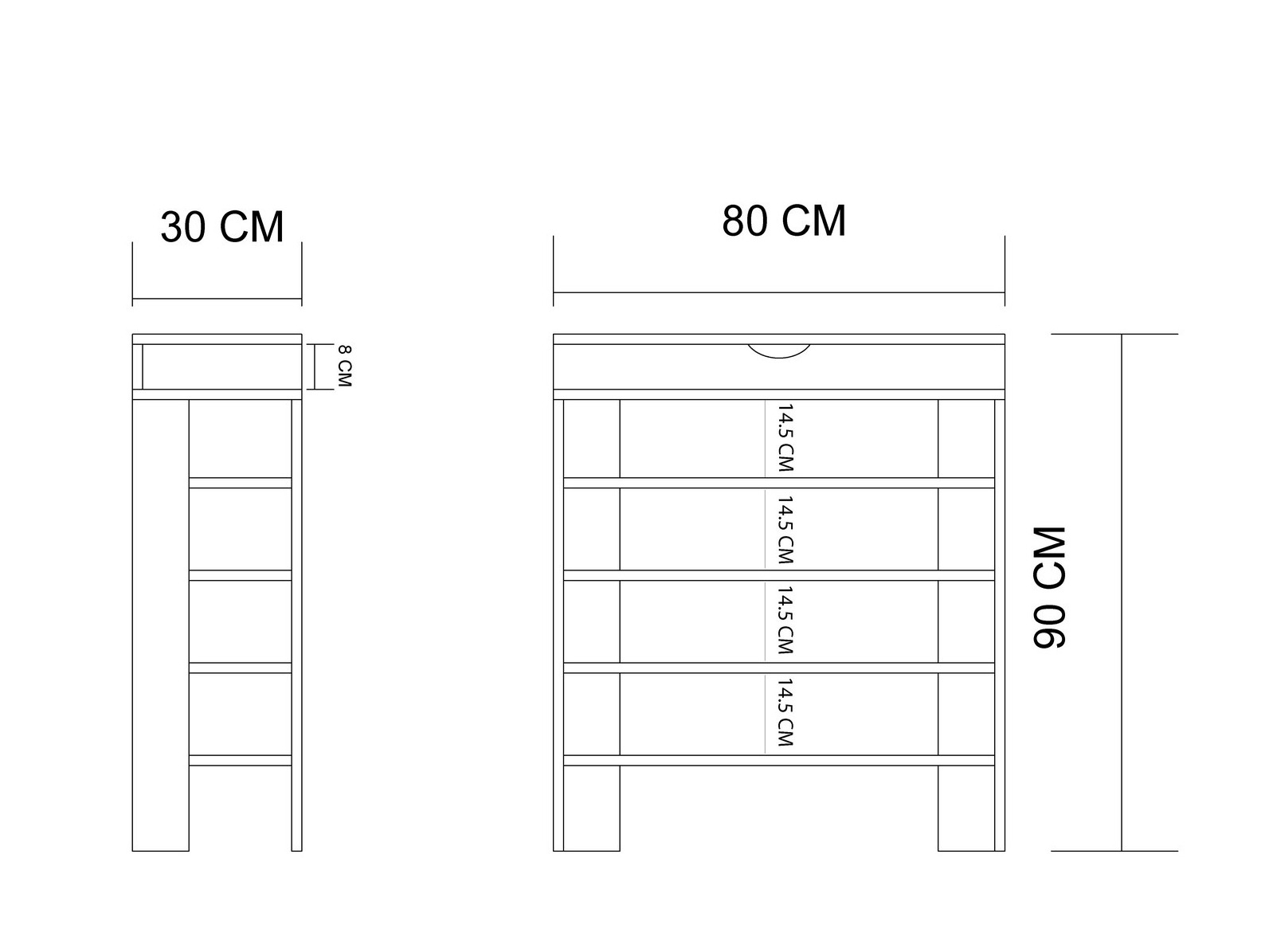Полка для обуви Kailua 2519 (Белый)