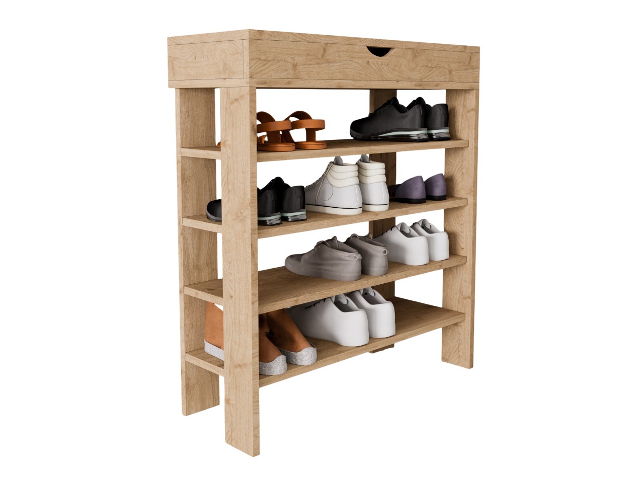 Полка для обуви Kailua 2519 (Дуб)