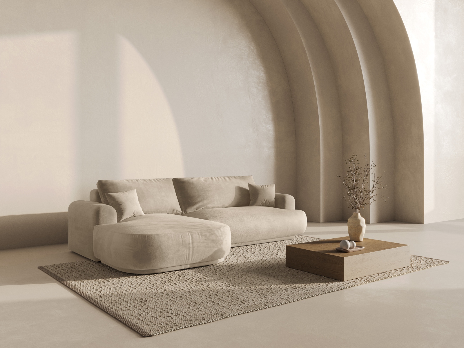 Stūra dīvāns Beckley 162 (Vogue 01)