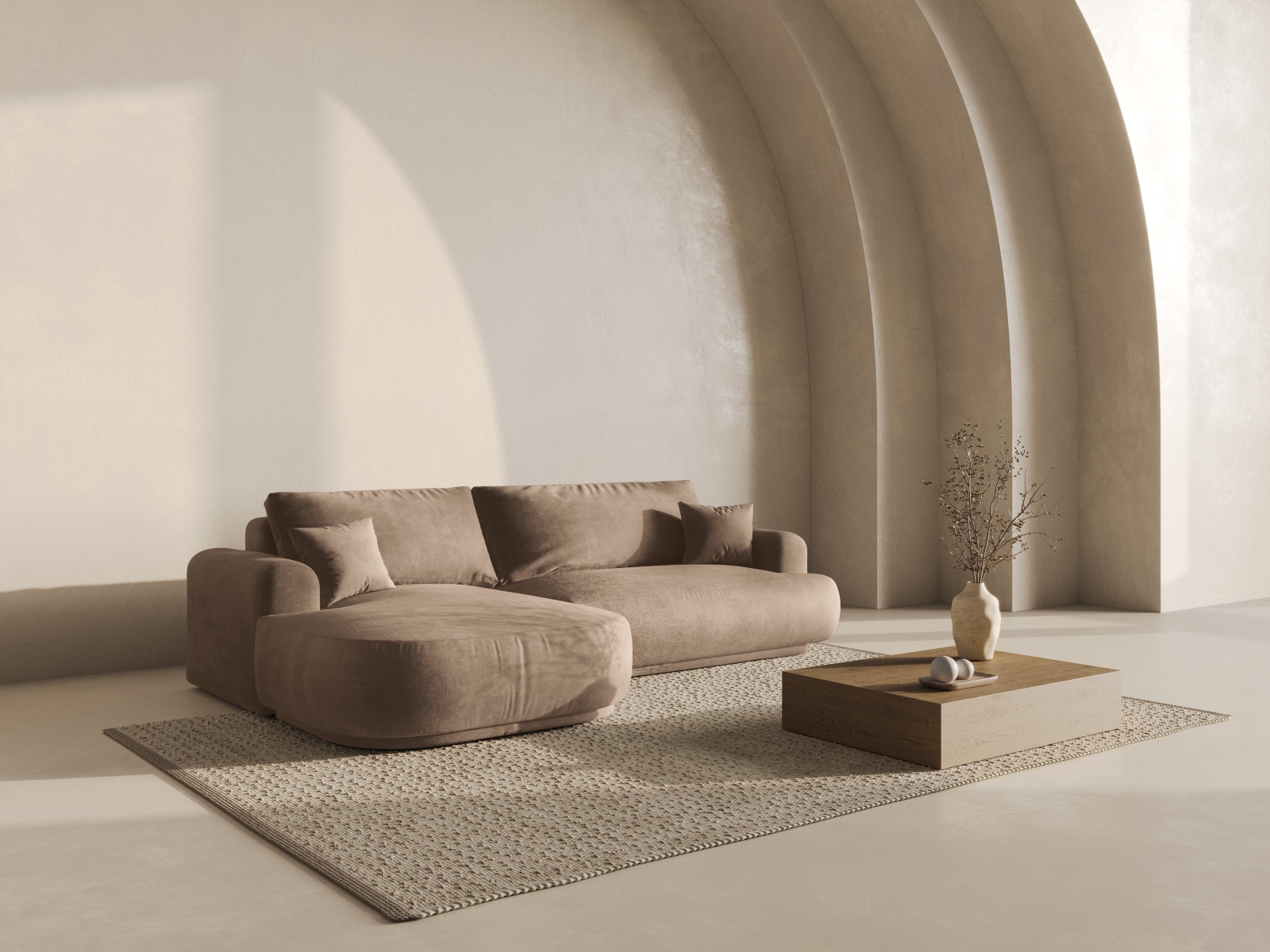 Stūra dīvāns Beckley 162 (Vogue 03)