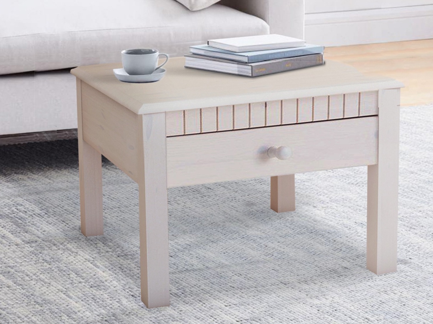 Žurnālu galdiņš Cavfelo 103 (Balts)