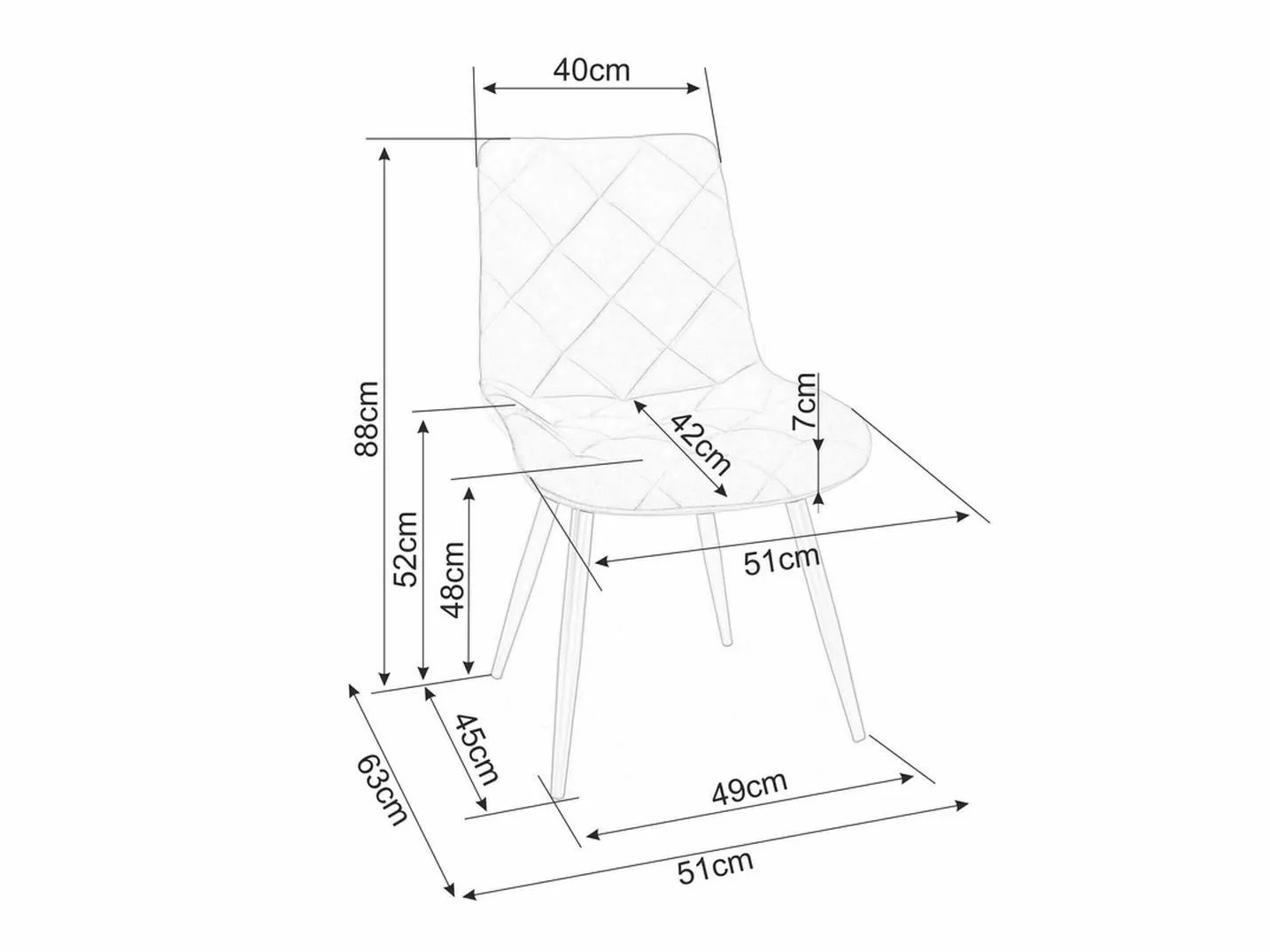 Krēsls Detroit 836 (Pelēks)