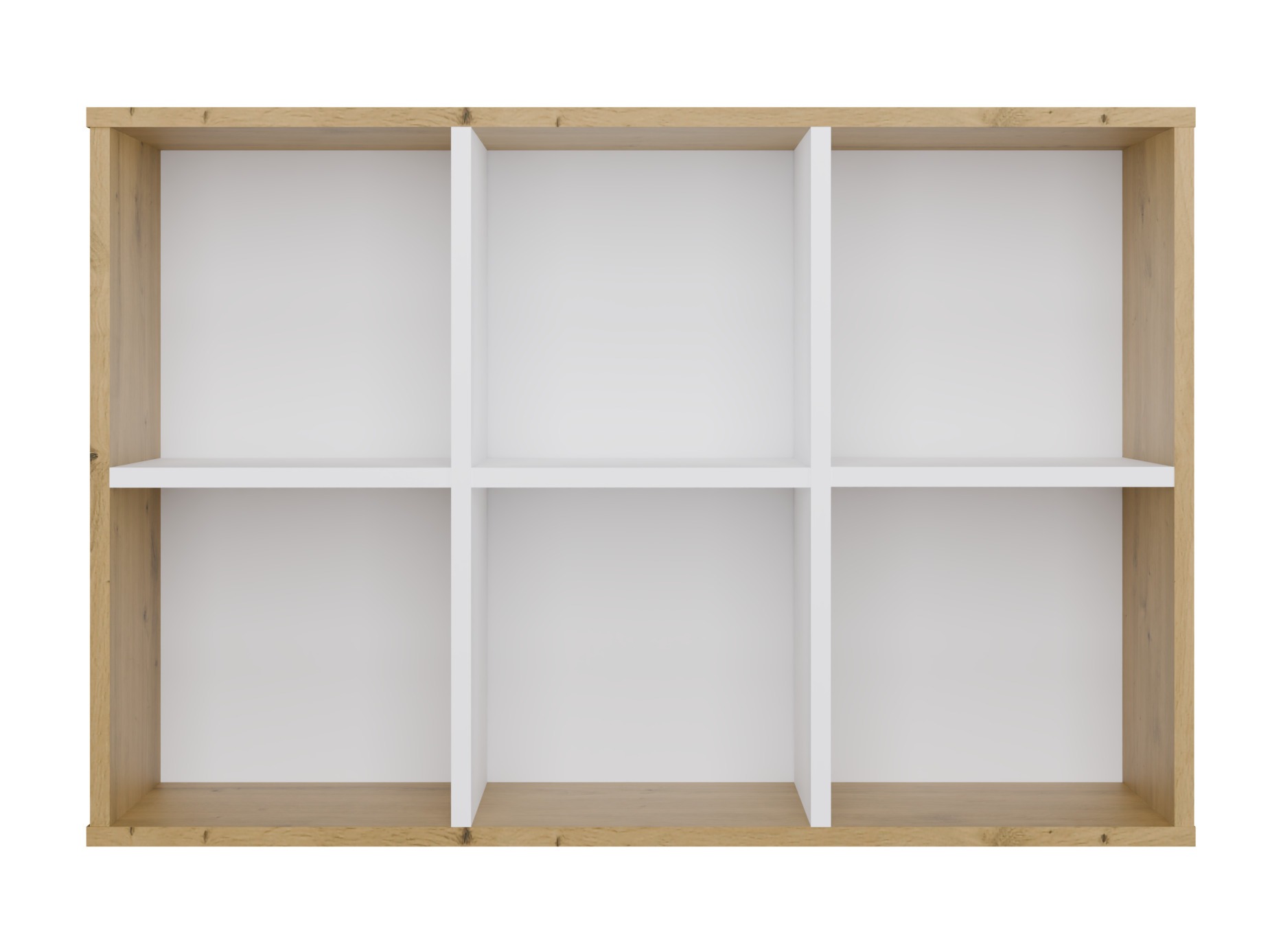 Стеллаж Mandeville 296 (Белый + Artisan дуб)