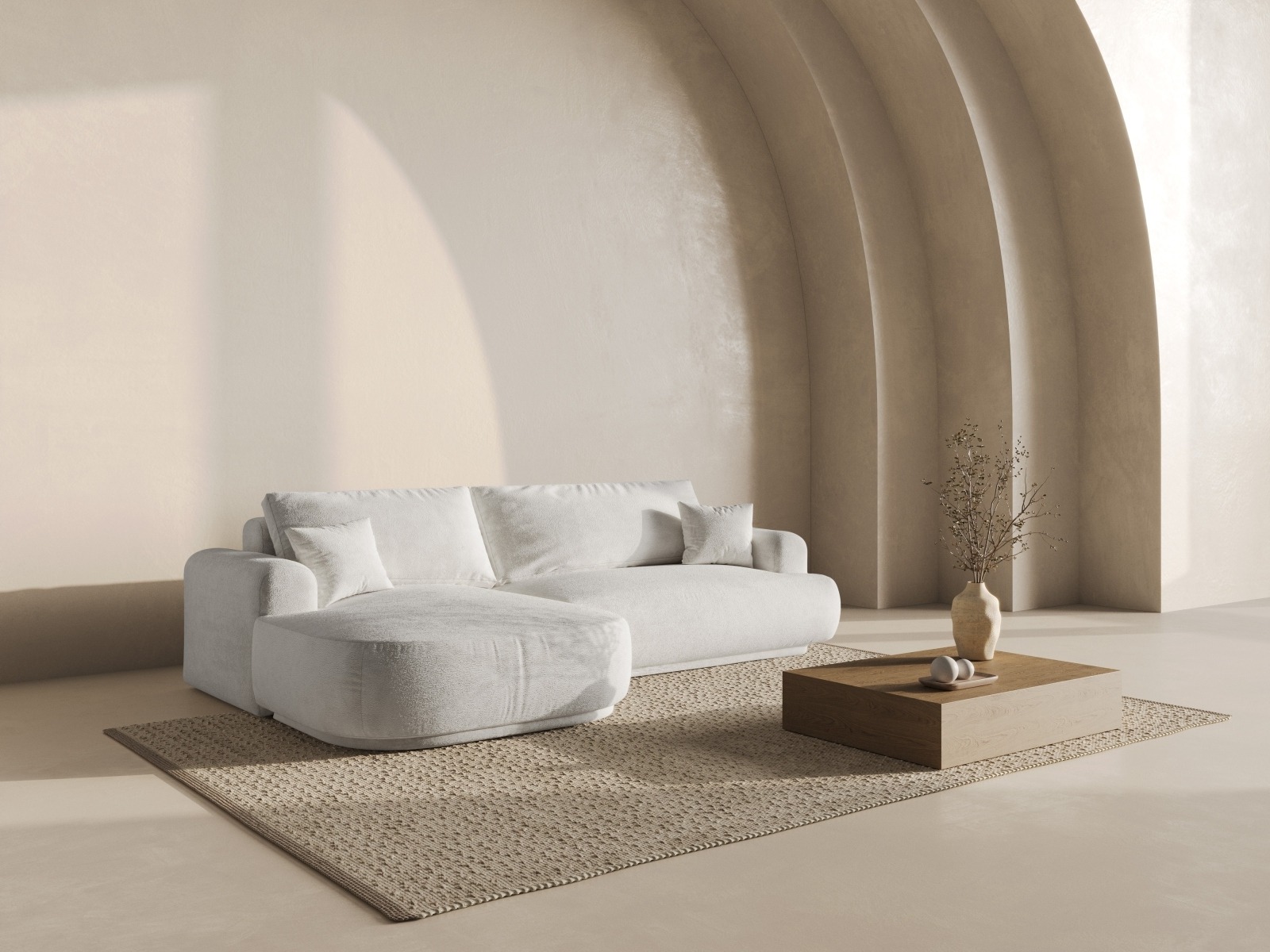 Stūra dīvāns Beckley 162 (Coral 65)