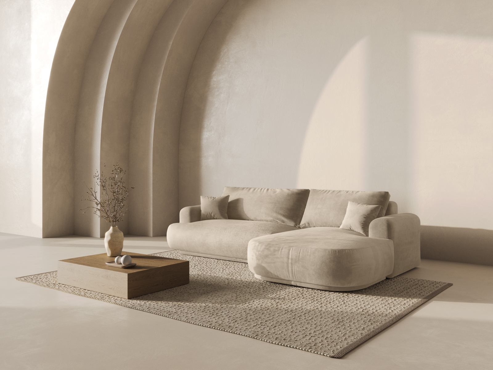 Stūra dīvāns Beckley 162 (Vogue 01)