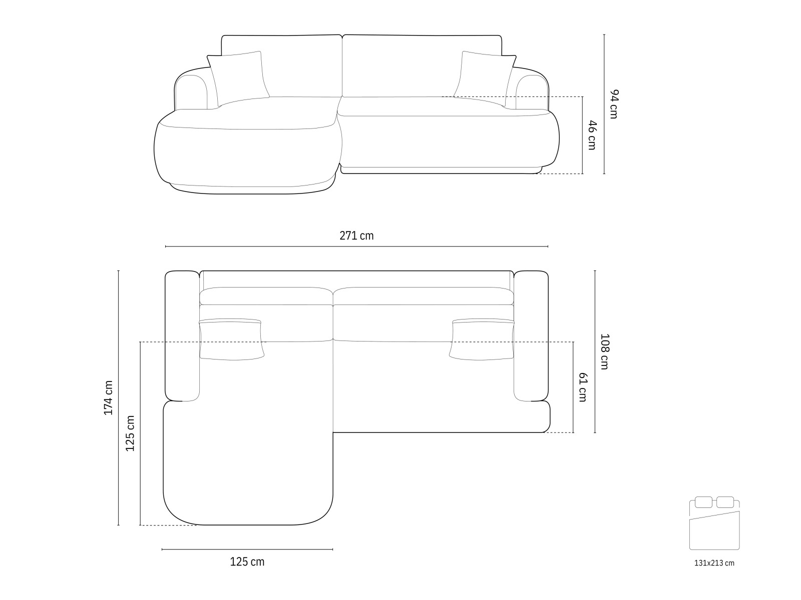 Угловой диван Beckley 162 (Sorella 59)