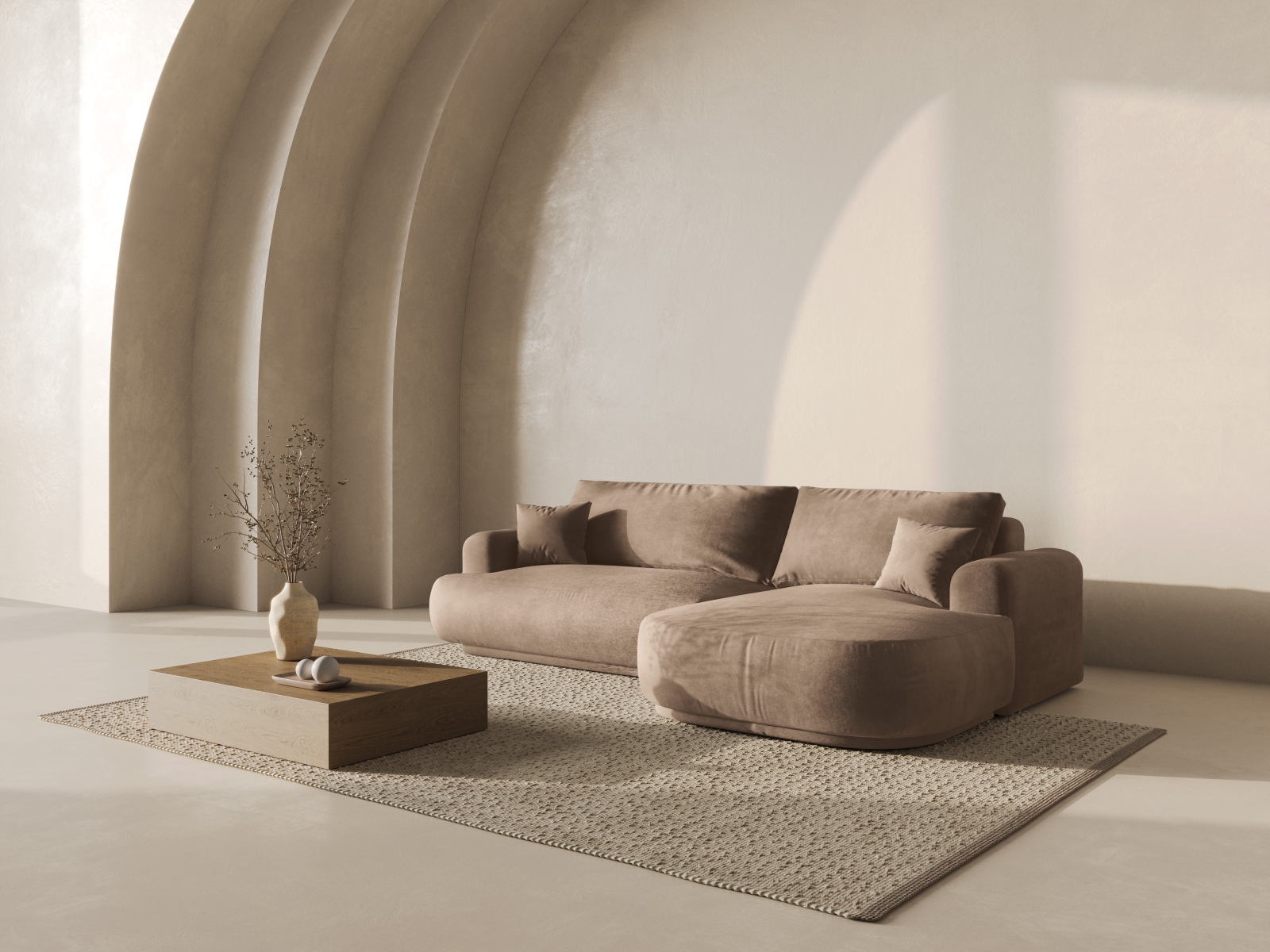 Угловой диван Beckley 162 (Vogue 03)