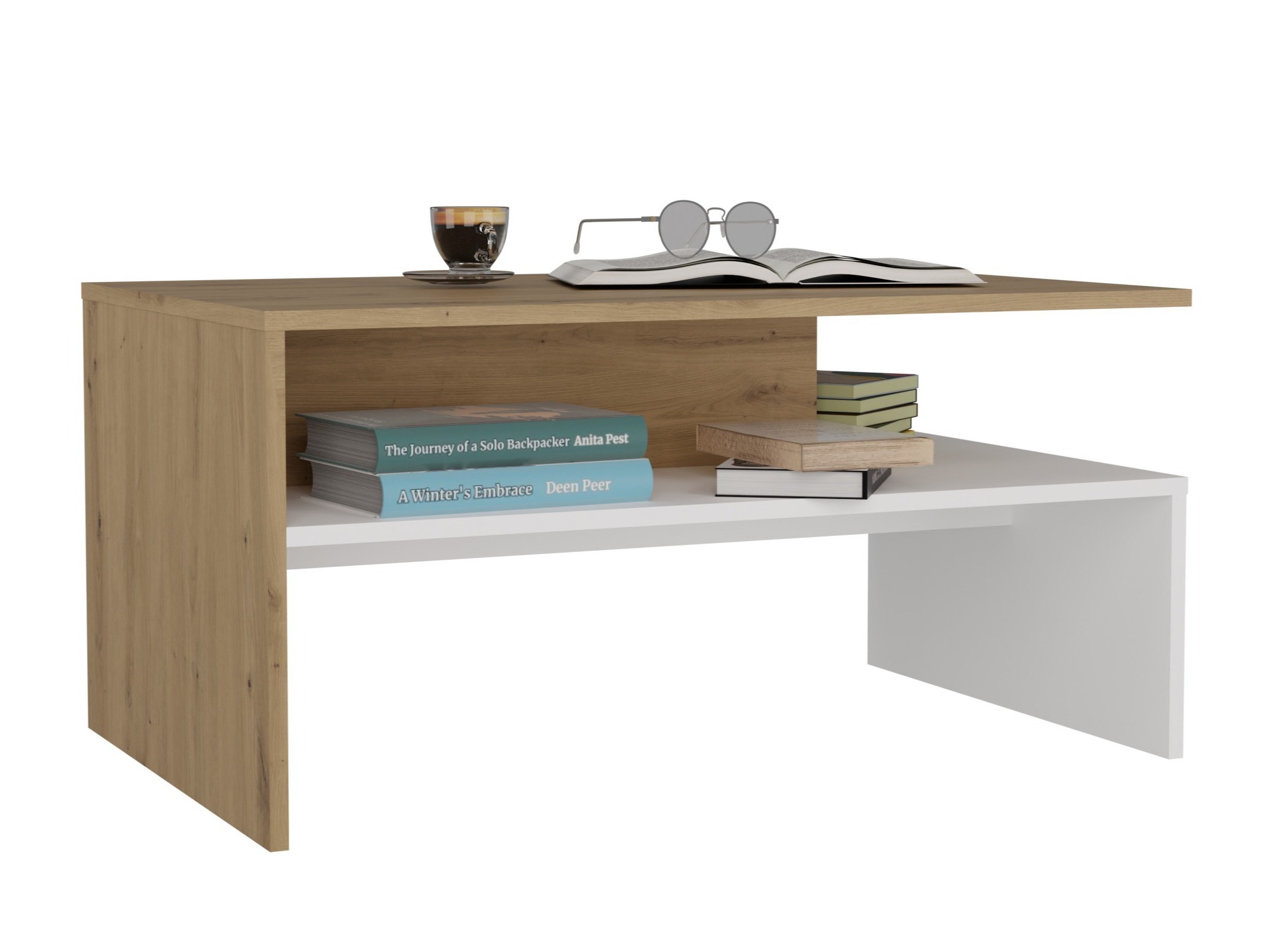 Журнальный столик Mandeville 199 (Artisan дуб + Белый)