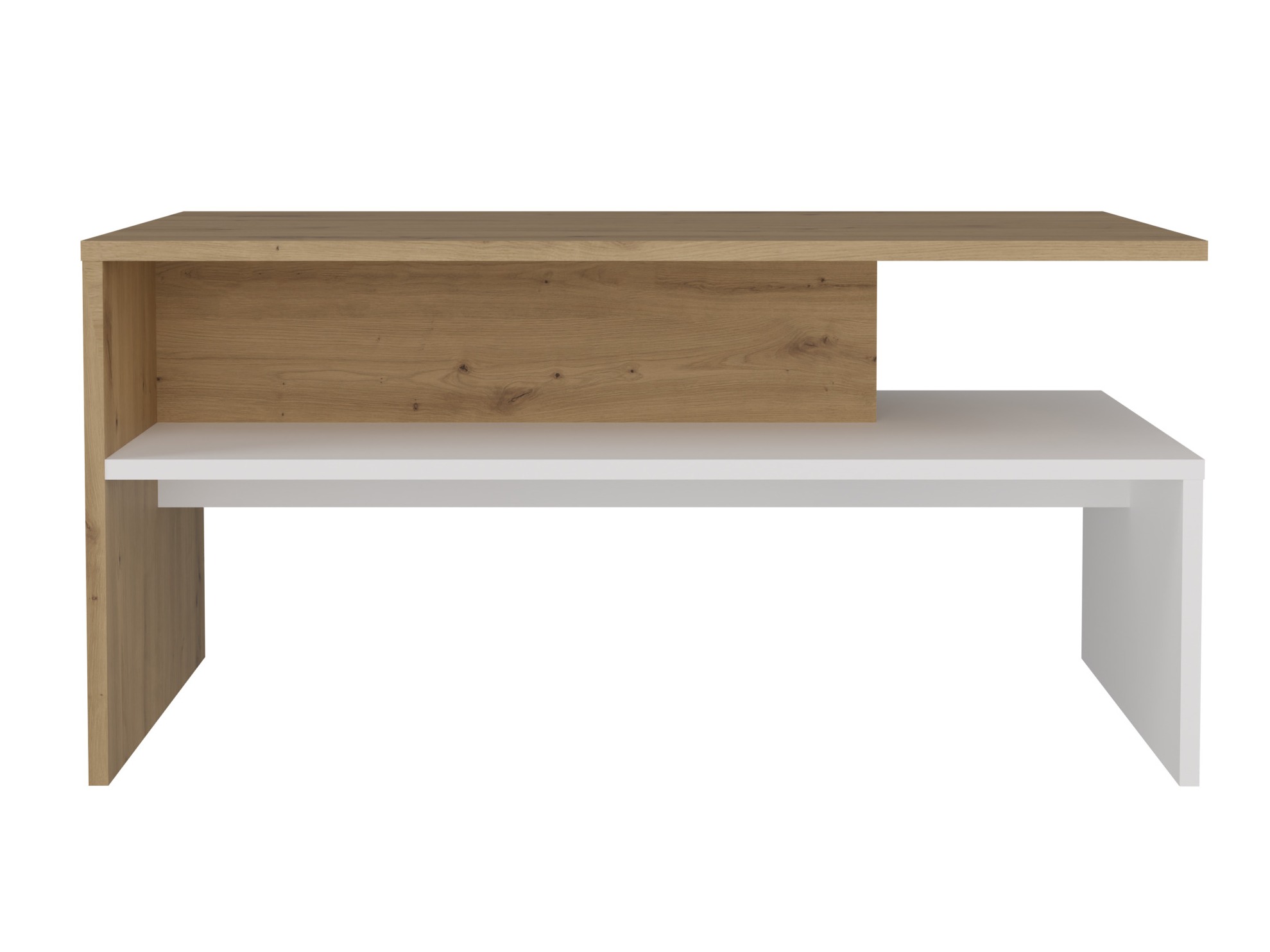 Žurnālu galdiņš Mandeville 199 (Artisan ozols + Balts)