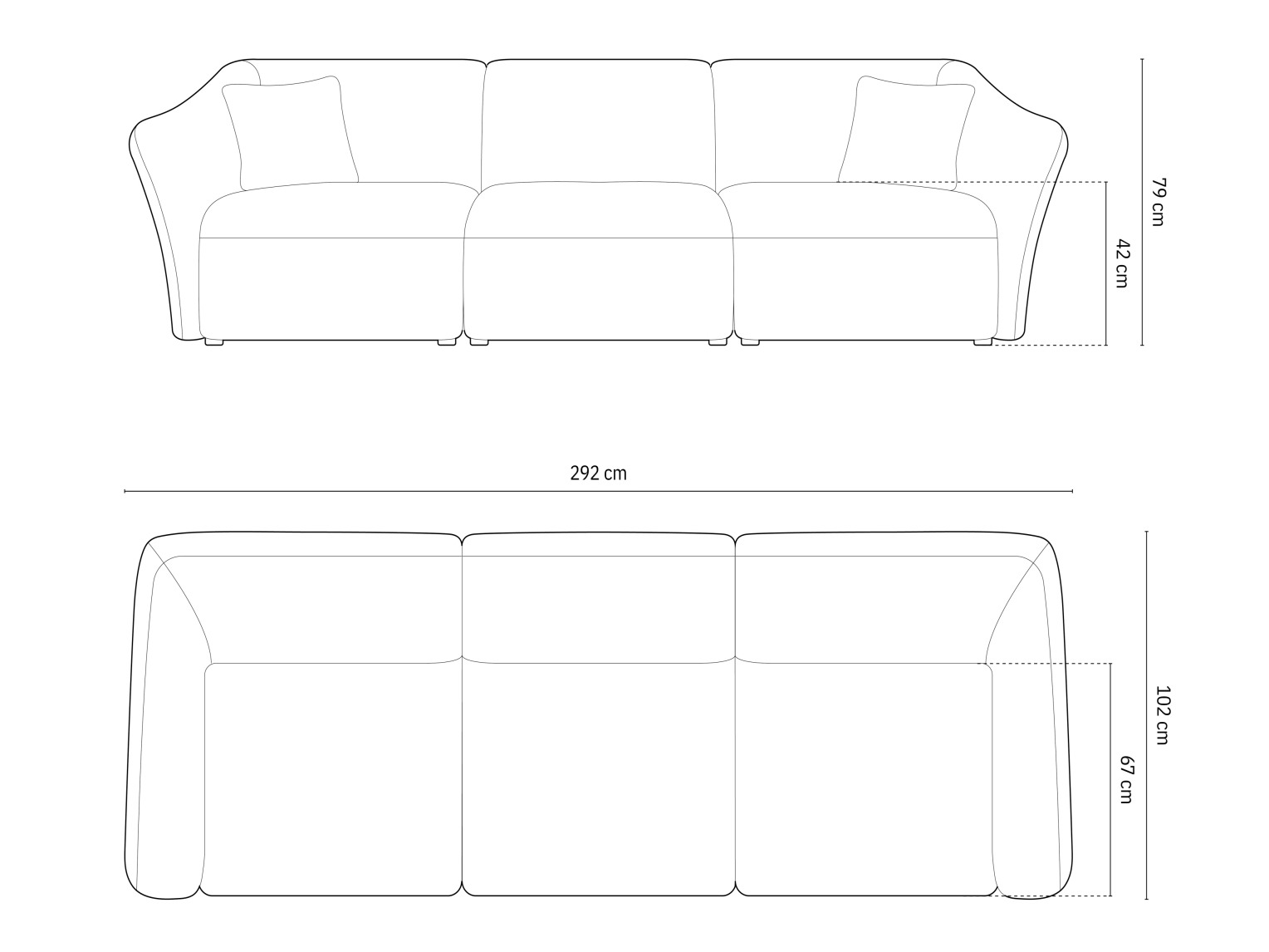 Dīvāns Beckley 166 (Sicuro 55)