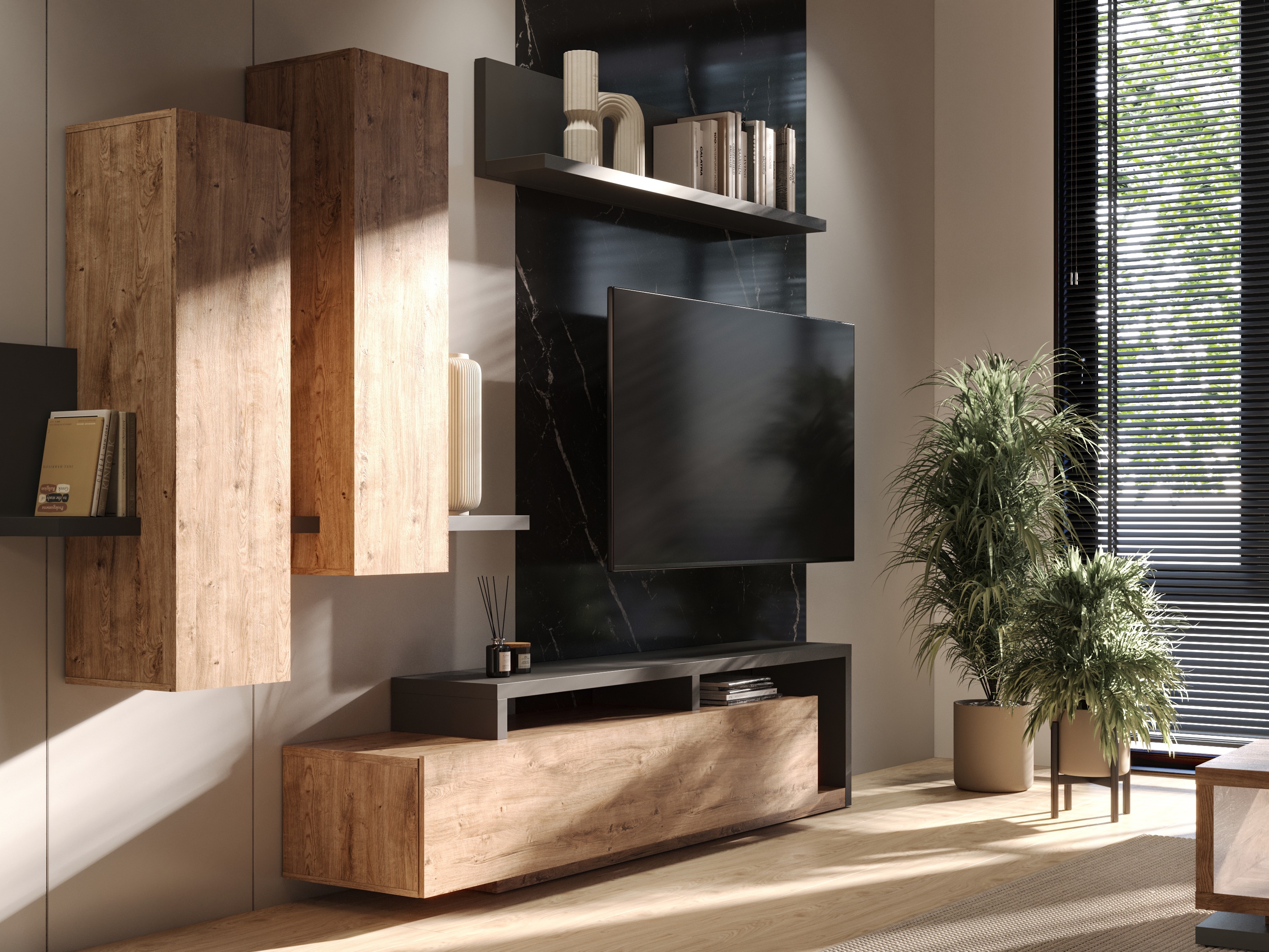 Piekarams plaukts Lutiva 102 (Antracīts)