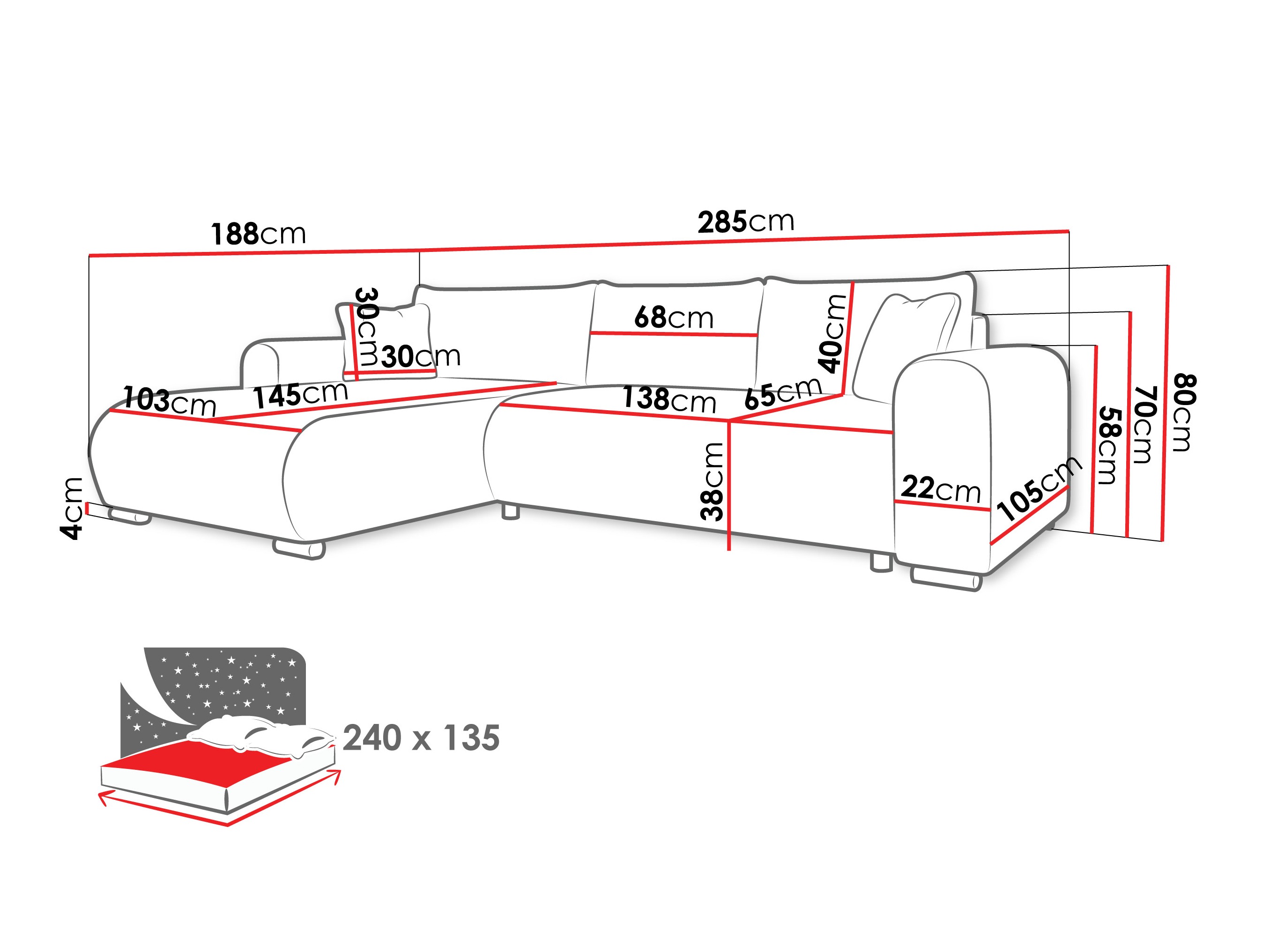 Угловой диван Comfivo 410 (Taro 01)