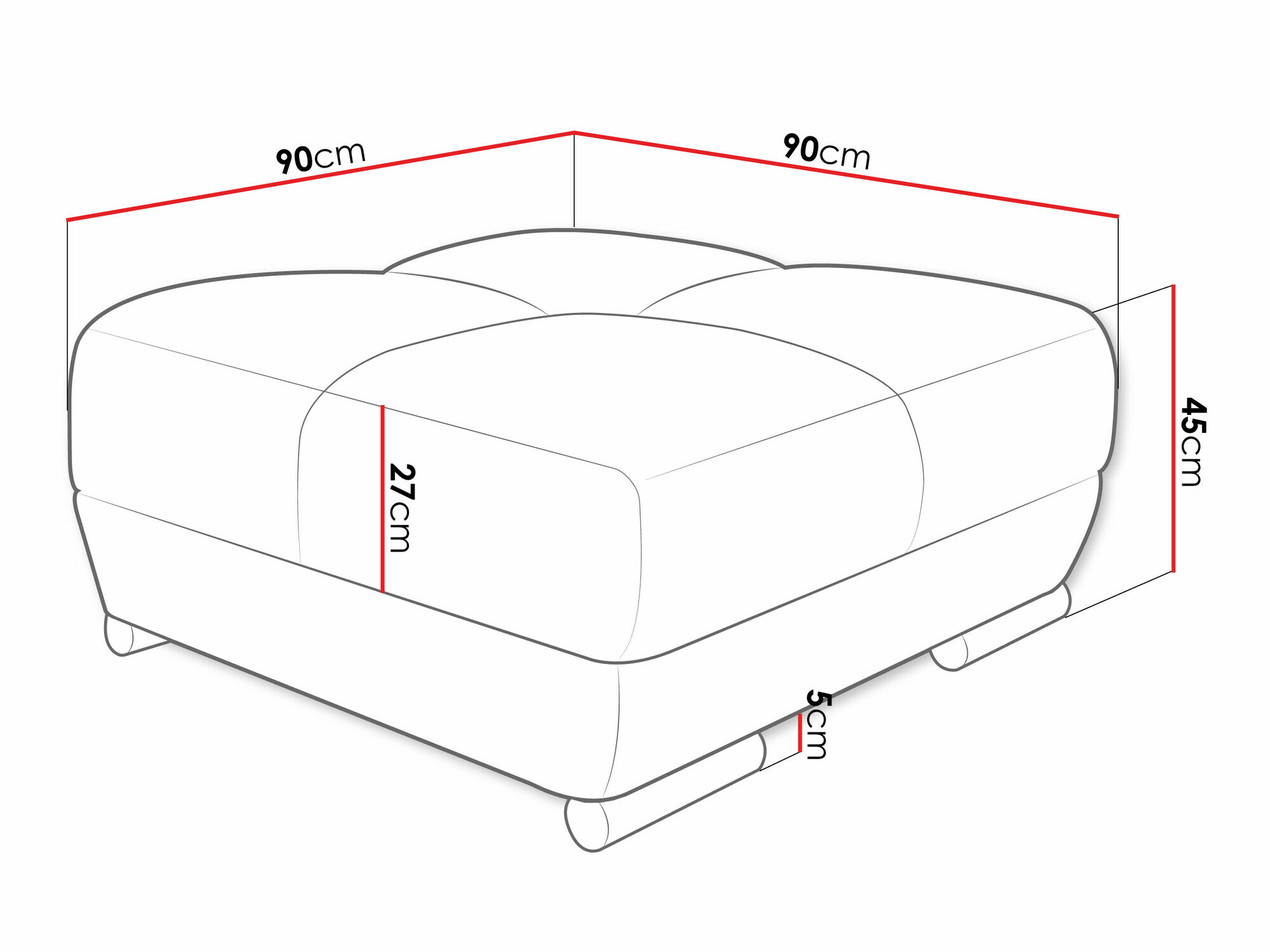 Мягкая скамья SV2756 c повреждённой упаковкой