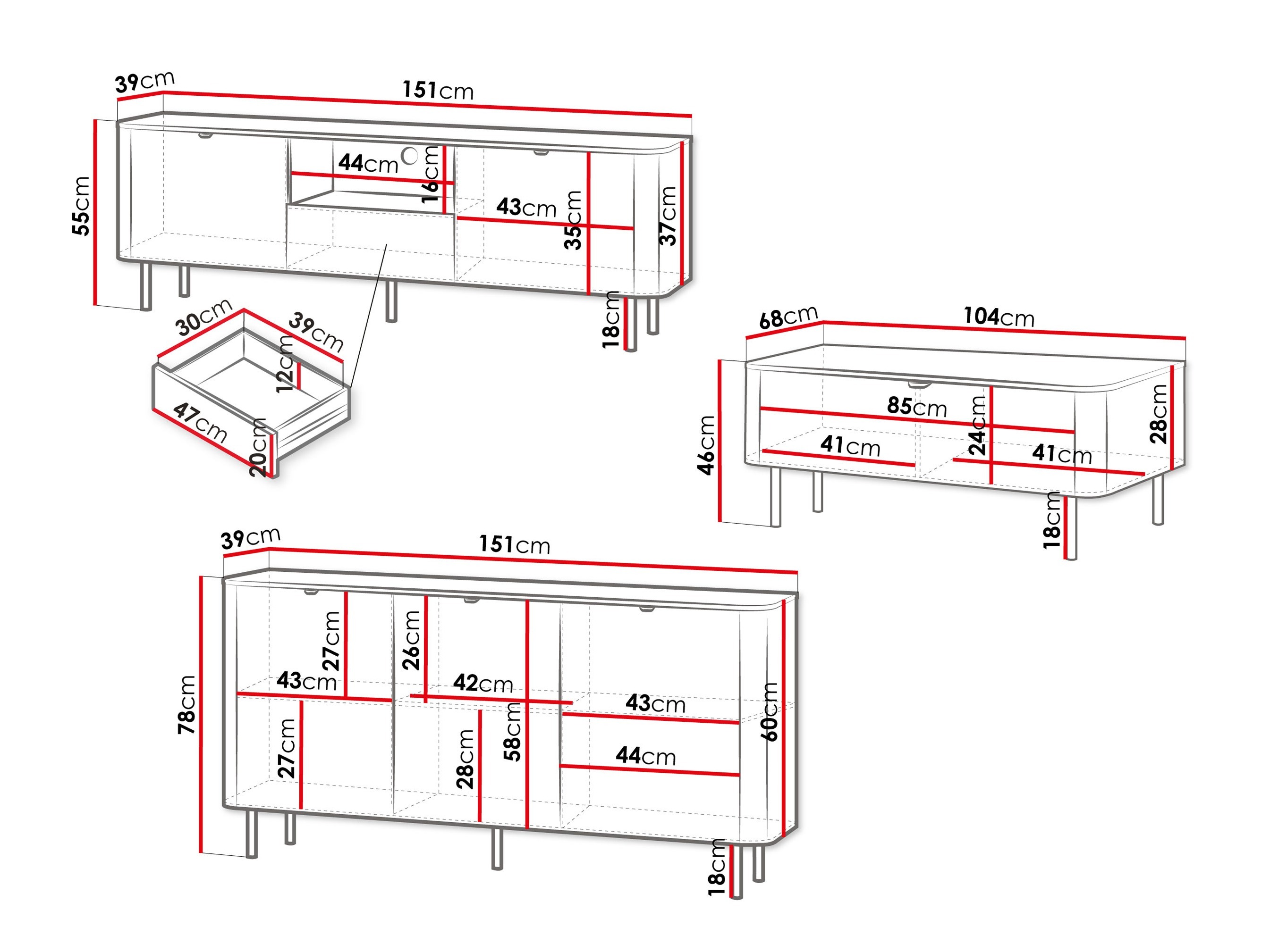 Набор для гостиной Tebeni 105