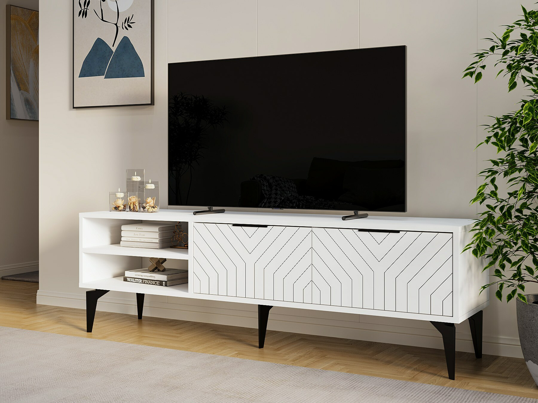 TV galds Kailua 2538 (Balts)