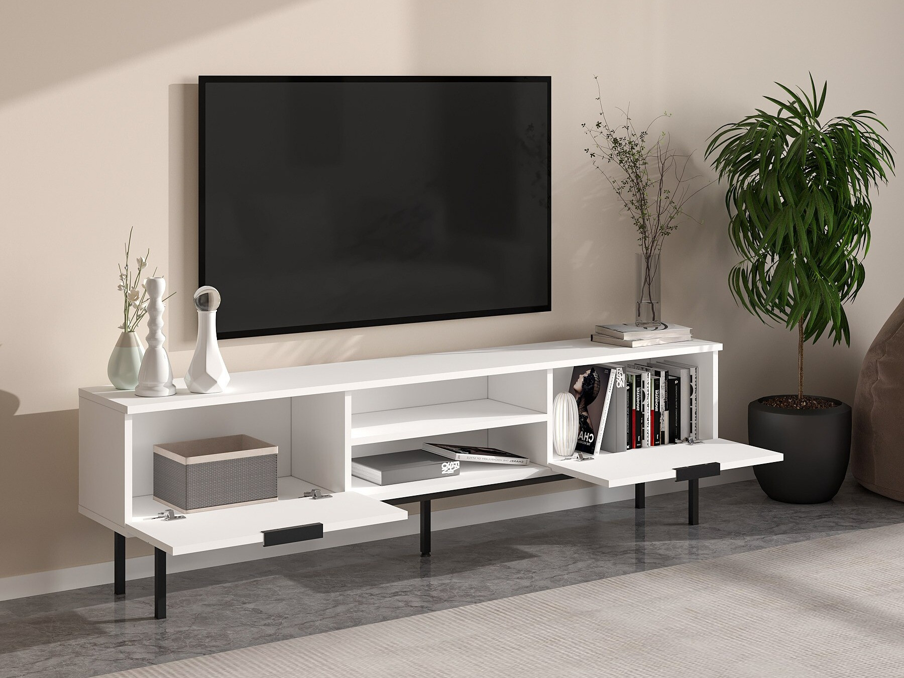 TV galds Kailua 2540 (Balts)