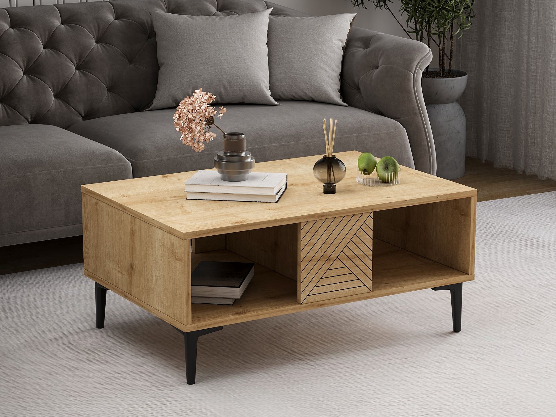 Žurnālu galdiņš Kailua 2537 (Ozols)