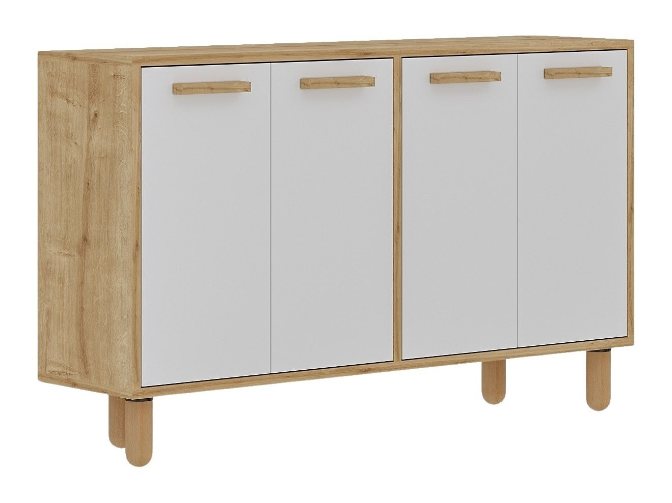 Шкафчик Kailua 2542 (Белый + Дуб)