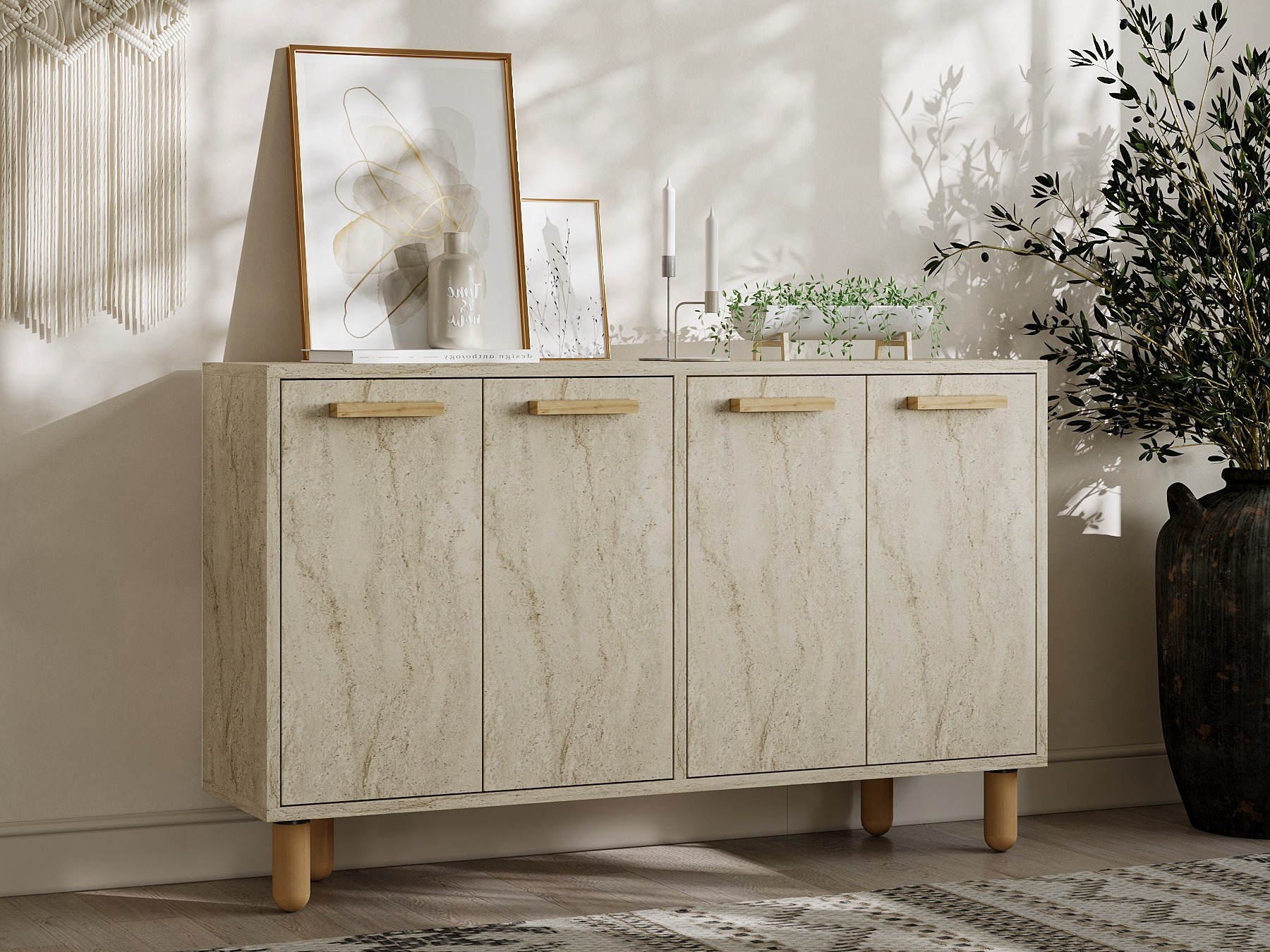 Skapis Kailua 2542 (Gaiši brūns)