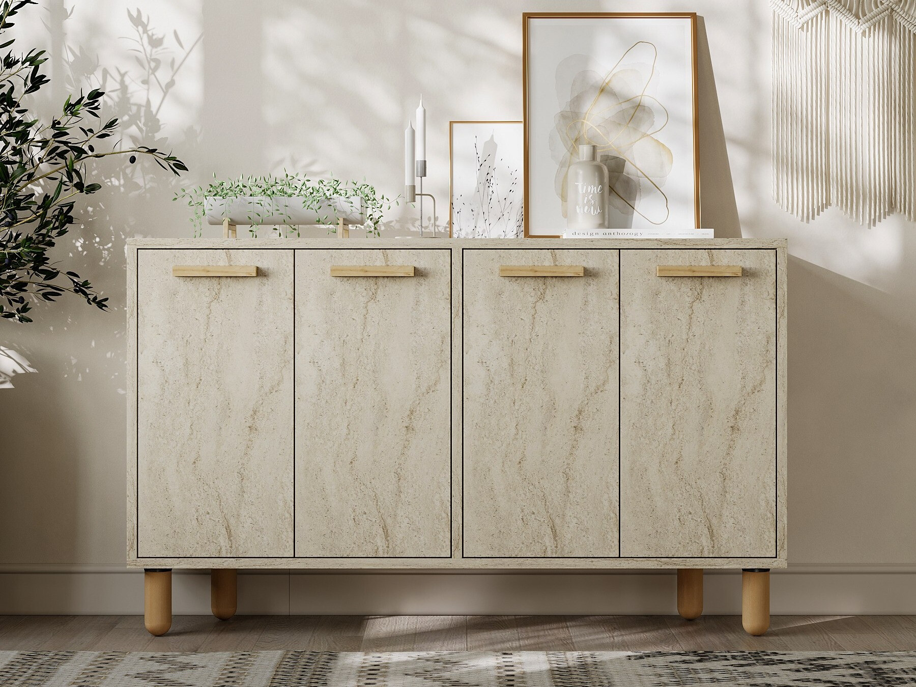 Skapis Kailua 2542 (Gaiši brūns)