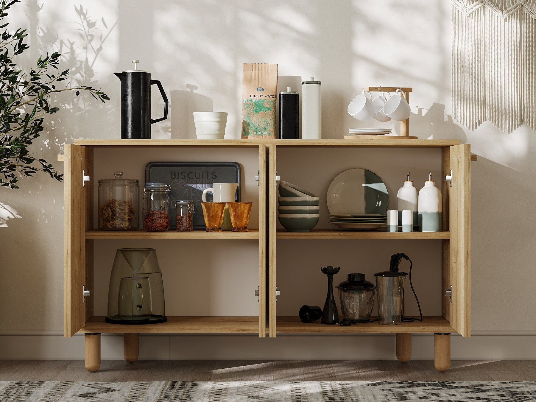 Skapis Kailua 2542 (Ozols)