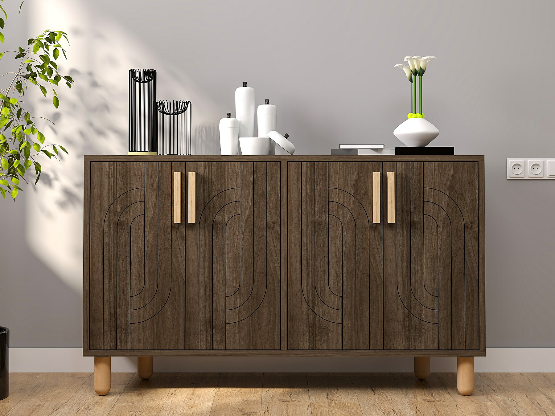 Шкафчик Kailua 2544 (Грецкий орех)