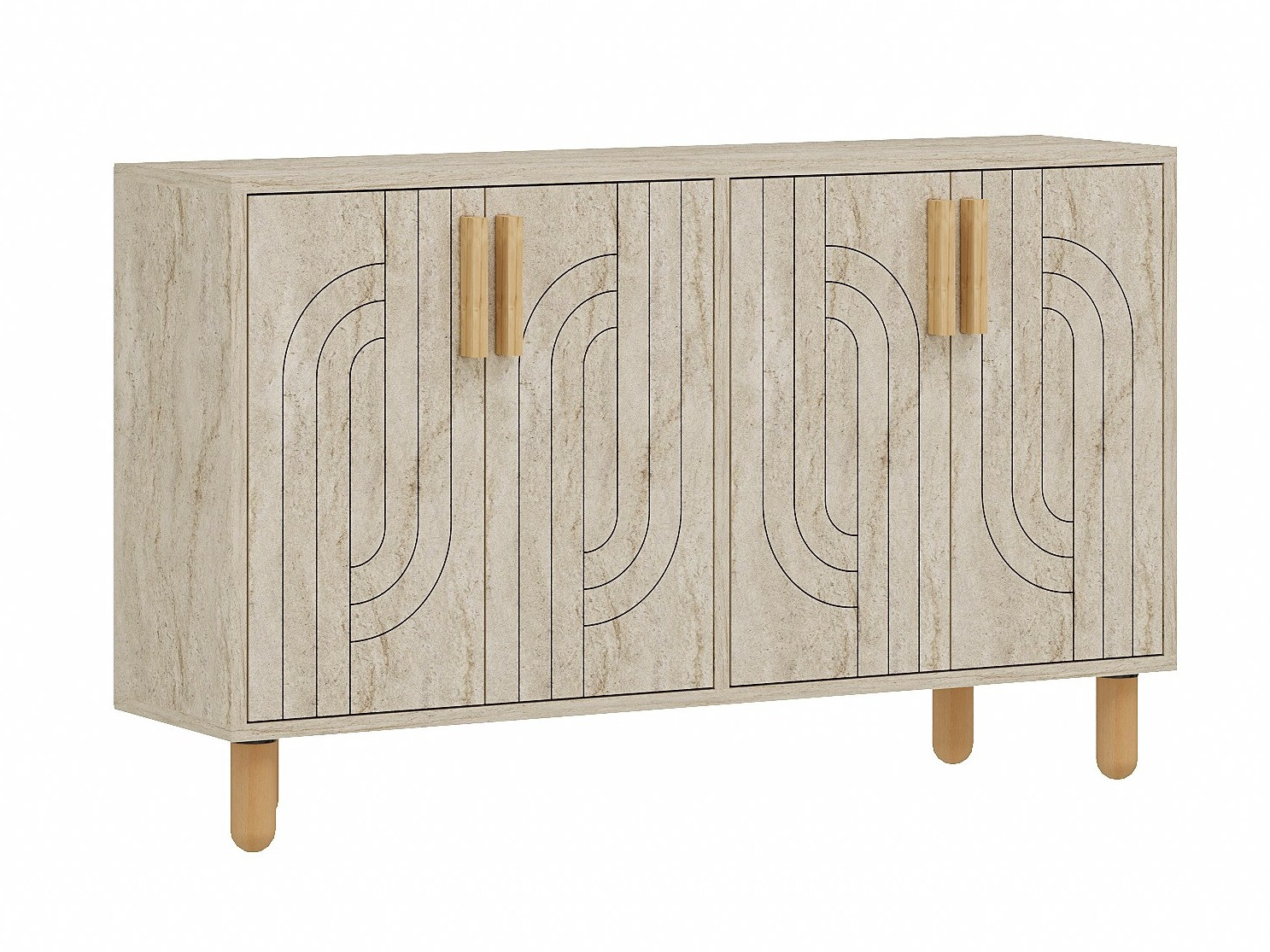 Skapis Kailua 2544 (Gaiši brūns)